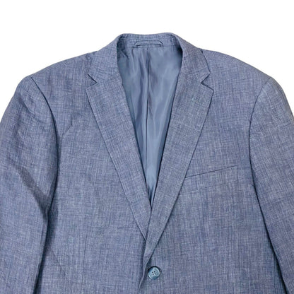 We - Grey self textured Blazer 100% Linen [Chest 22.5”]