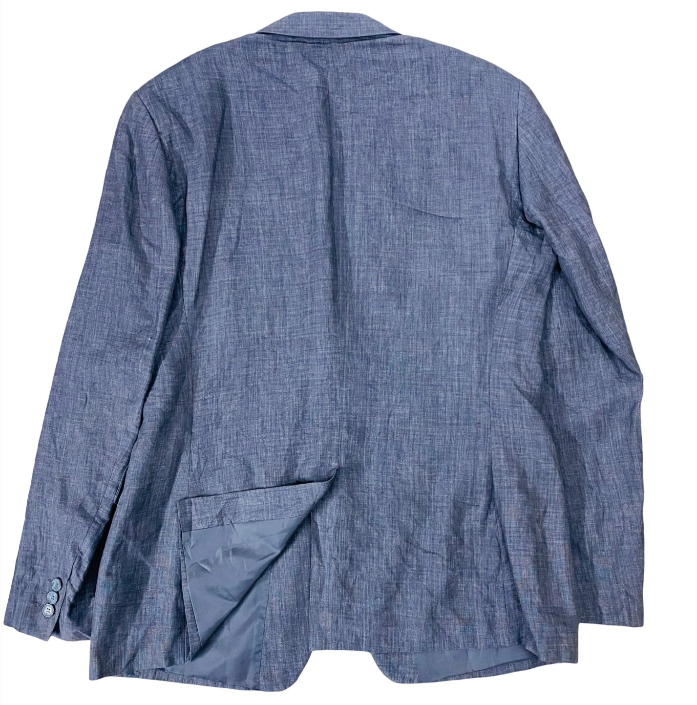 We - Grey self textured Blazer 100% Linen [Chest 22.5”]