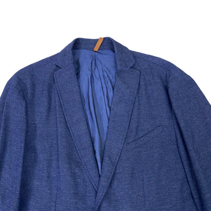 Devred Navy blue Texture Slim Fit Blazer [Chest 21”]