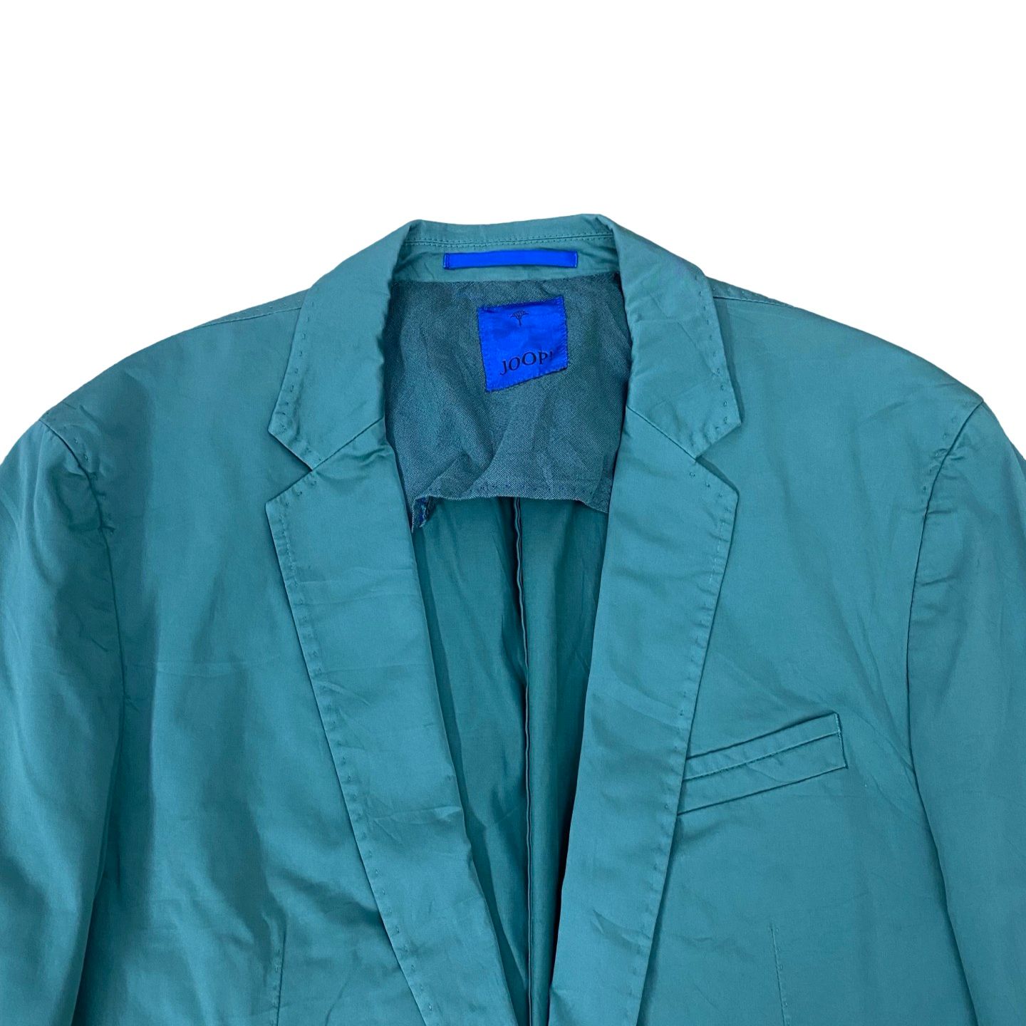 Joop - Aqua Blue Cotton Blazer  [Chest 20.5”]