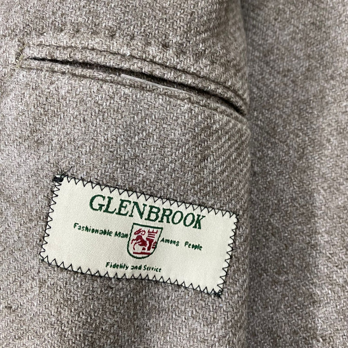 Glen brook - Beige Wool Blazer [Chest 20.5”]