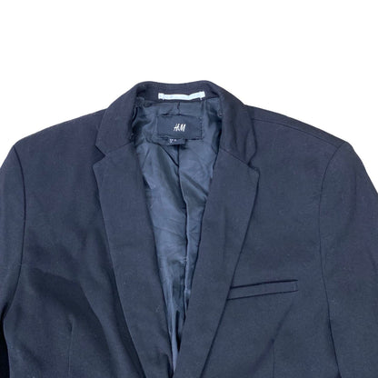 H&M - Black 100% polyester Blazer [Chest 19.5”]