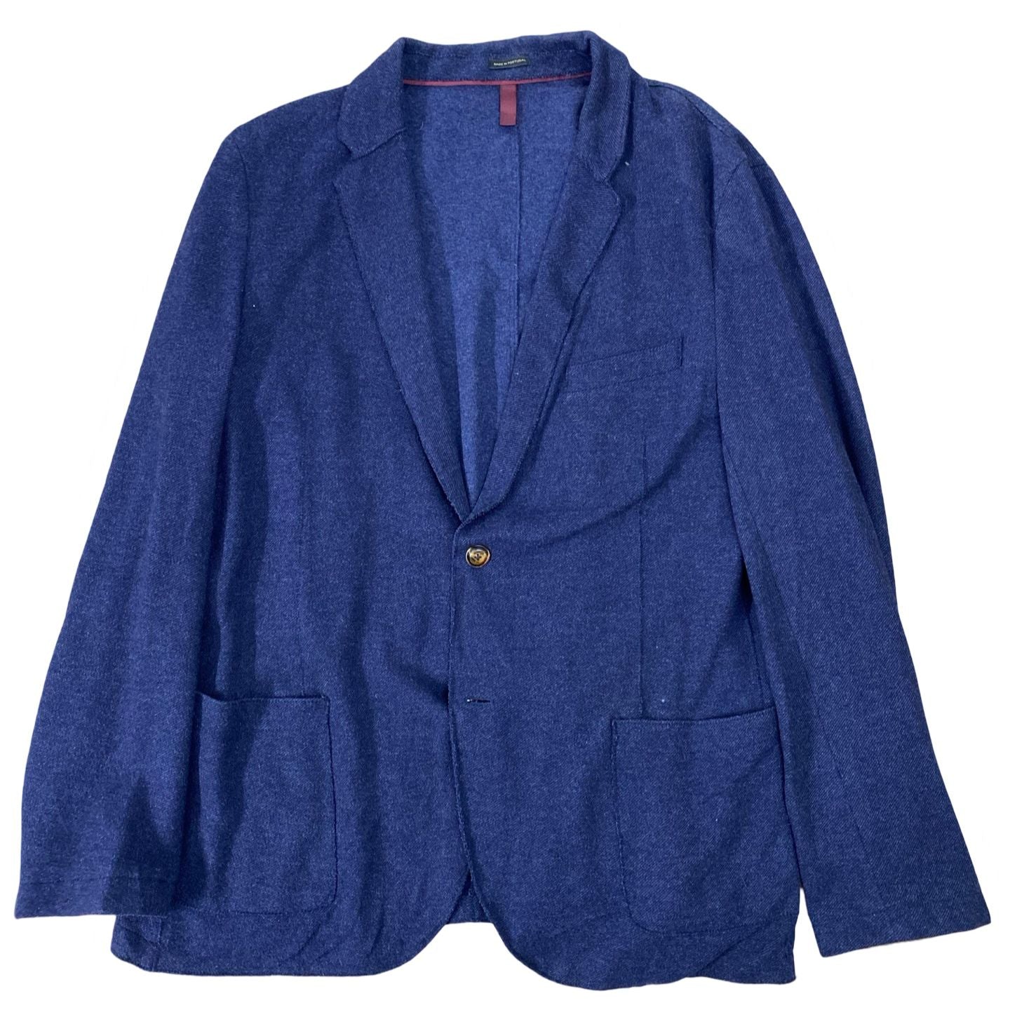 Massimo Dutti - Navy Blue Viscose Blazer [Chest 21.5”]