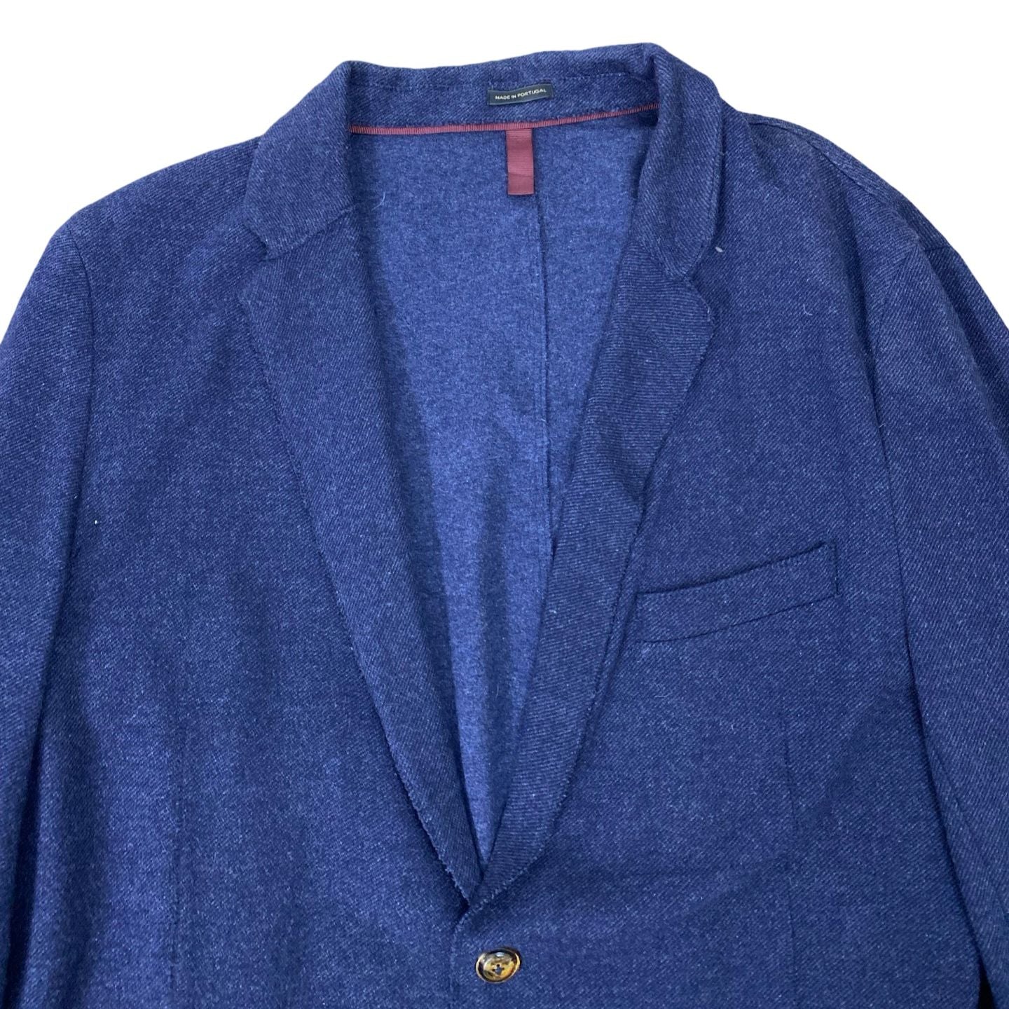 Massimo Dutti - Navy Blue Viscose Blazer [Chest 21.5”]