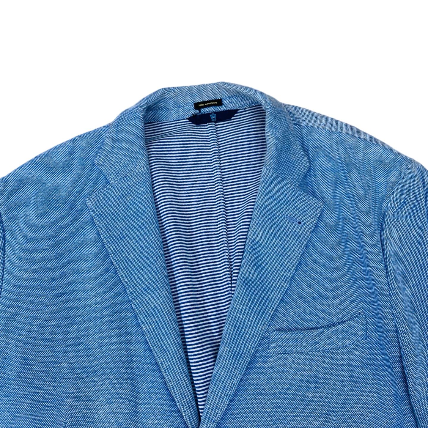 Massimo Dutti - Sky blue Mix Blend Blazer [Chest 22”]