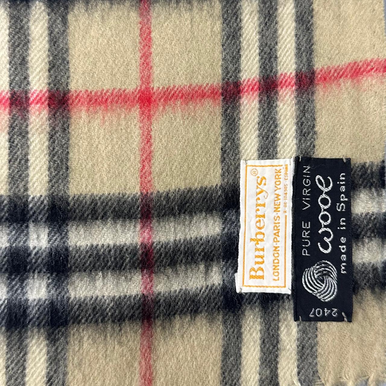 Burberry Beige Nova Check Wool Scarf (0067)