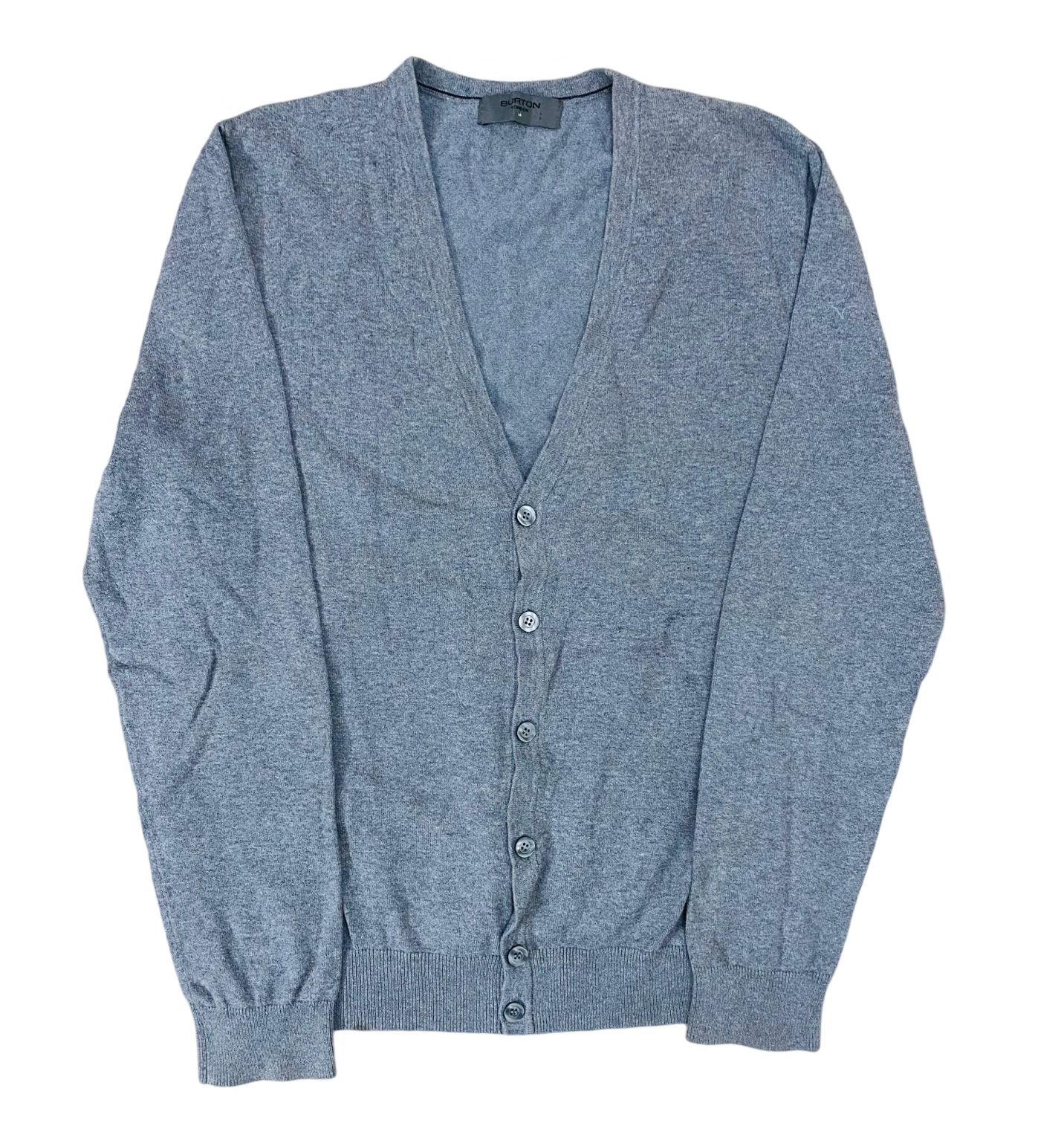 Burton London Light Grey Cardigan | Medium
