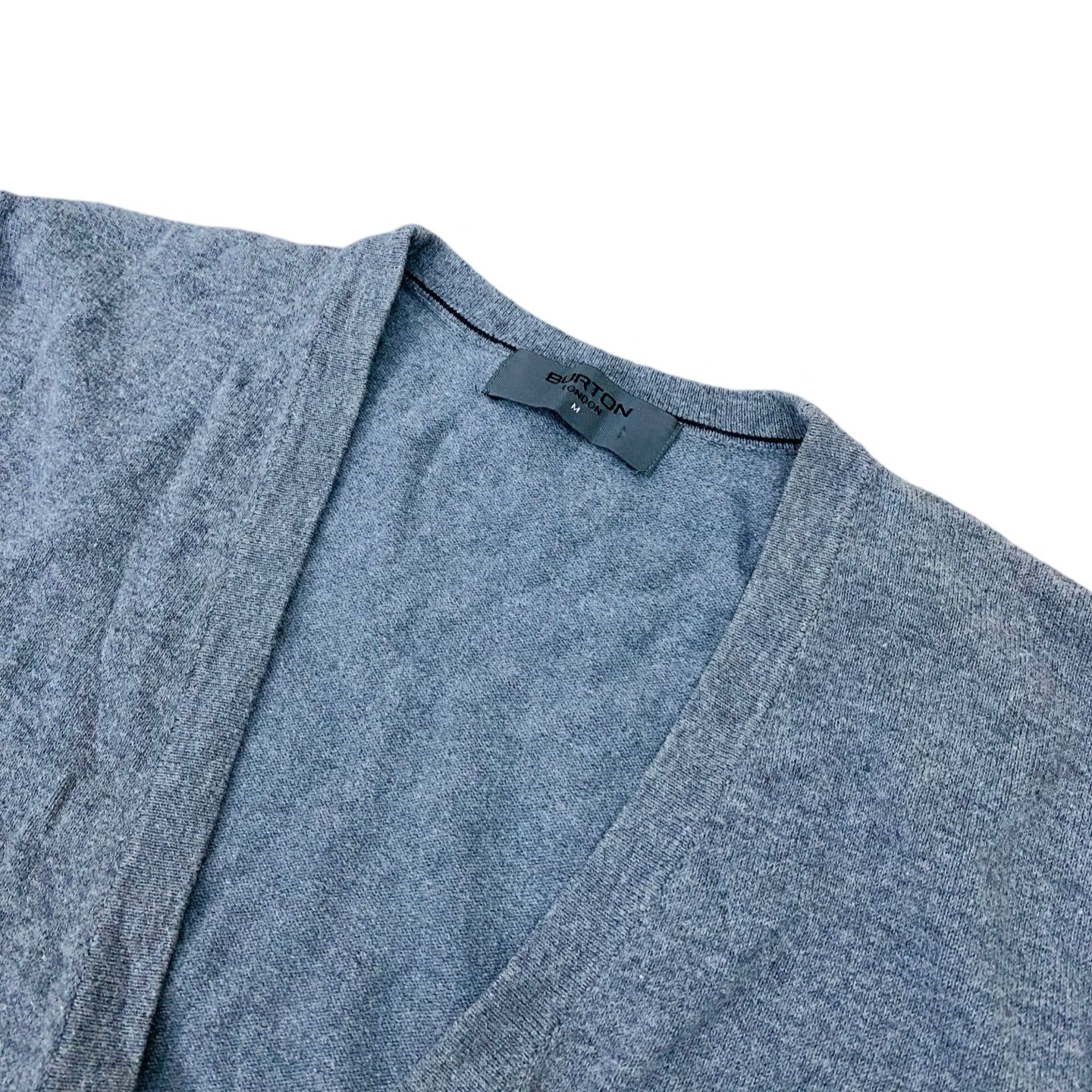 Burton London Light Grey Cardigan | Medium