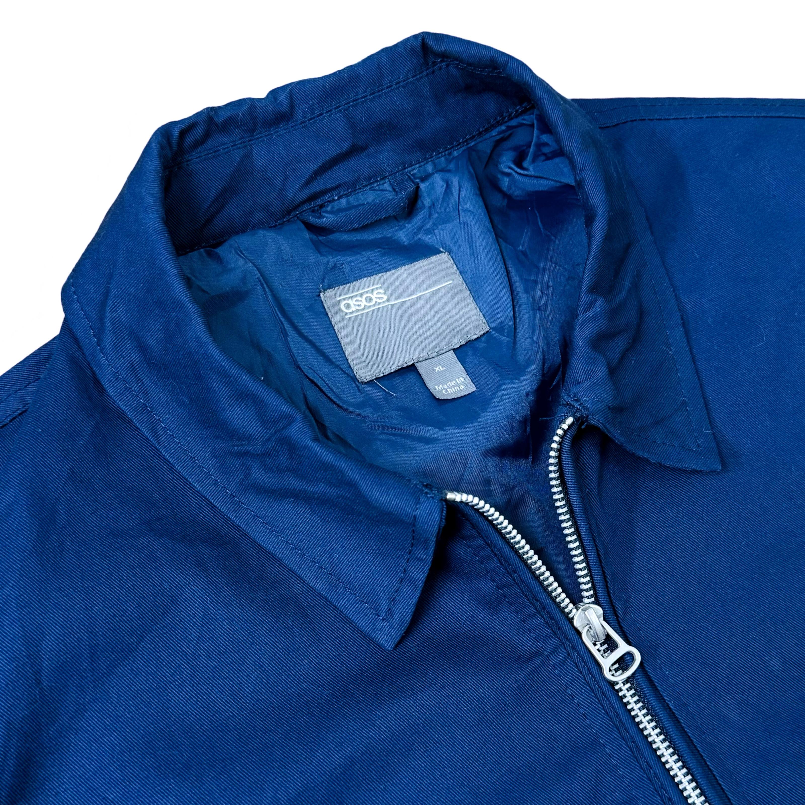 Asos Blue Cotton Canvas Workwear Jacket | Large