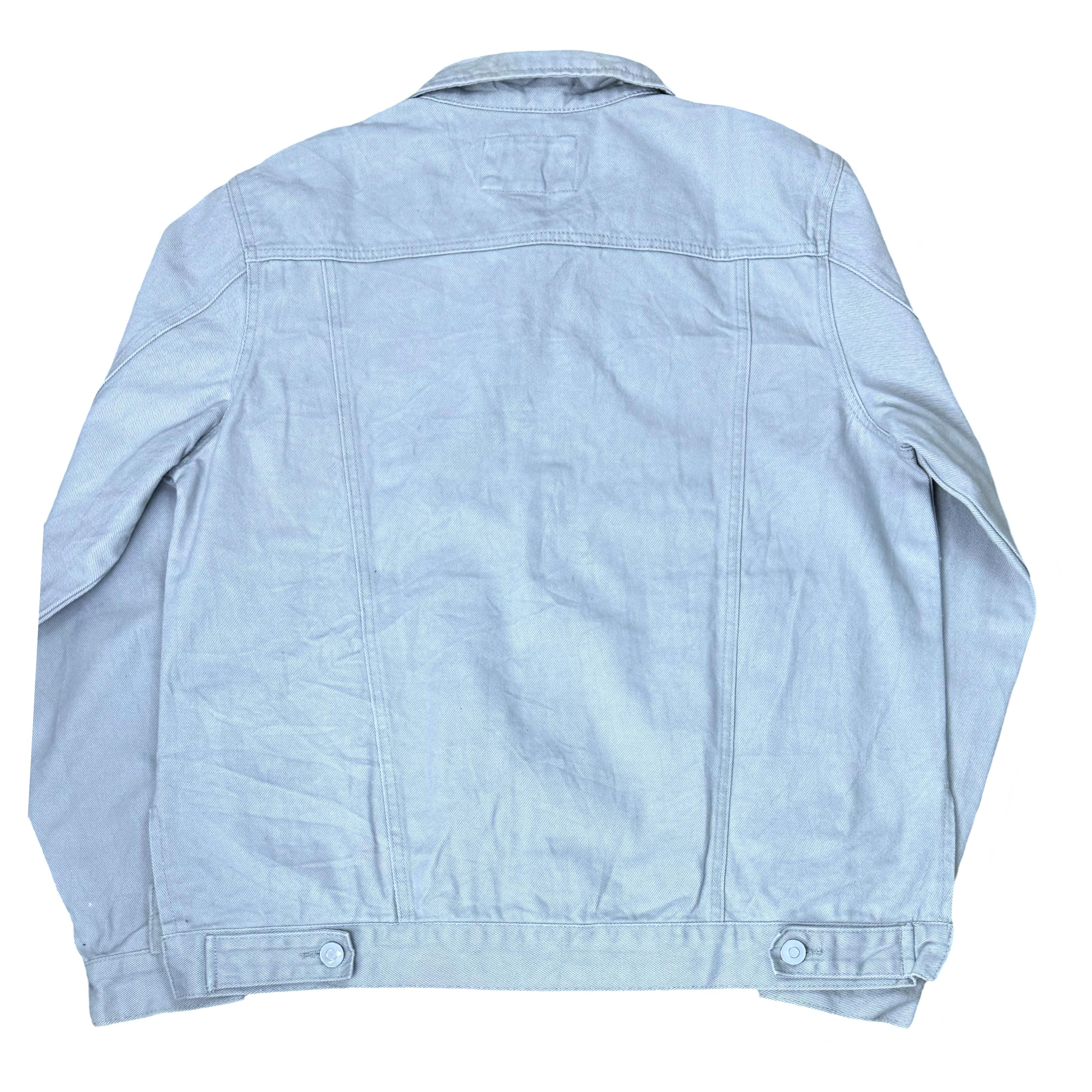 Forever 21 Man Ice Wash Denim Trucker Jacket | Medium