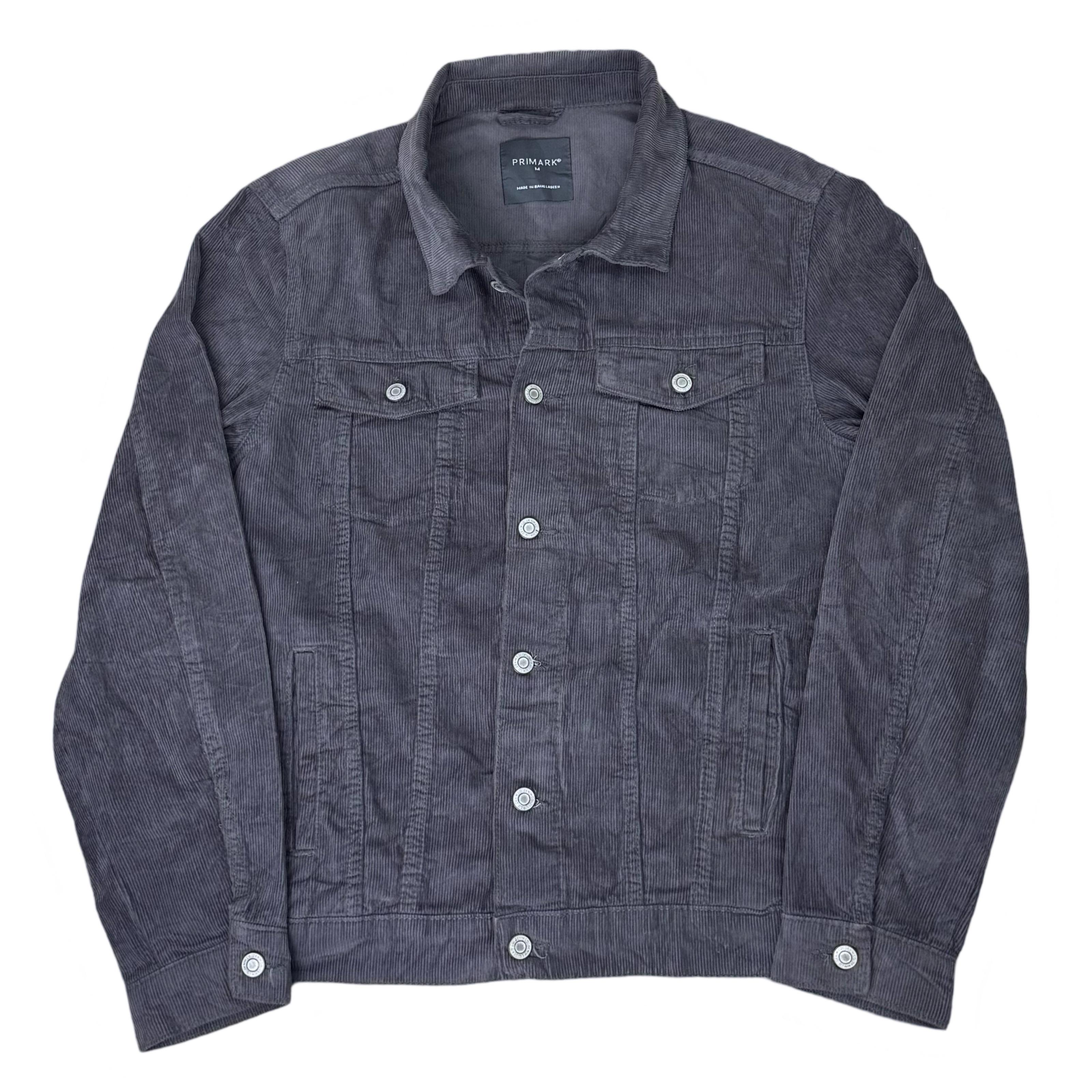 Primark Grey Corduroy Trucker Jacket | Medium