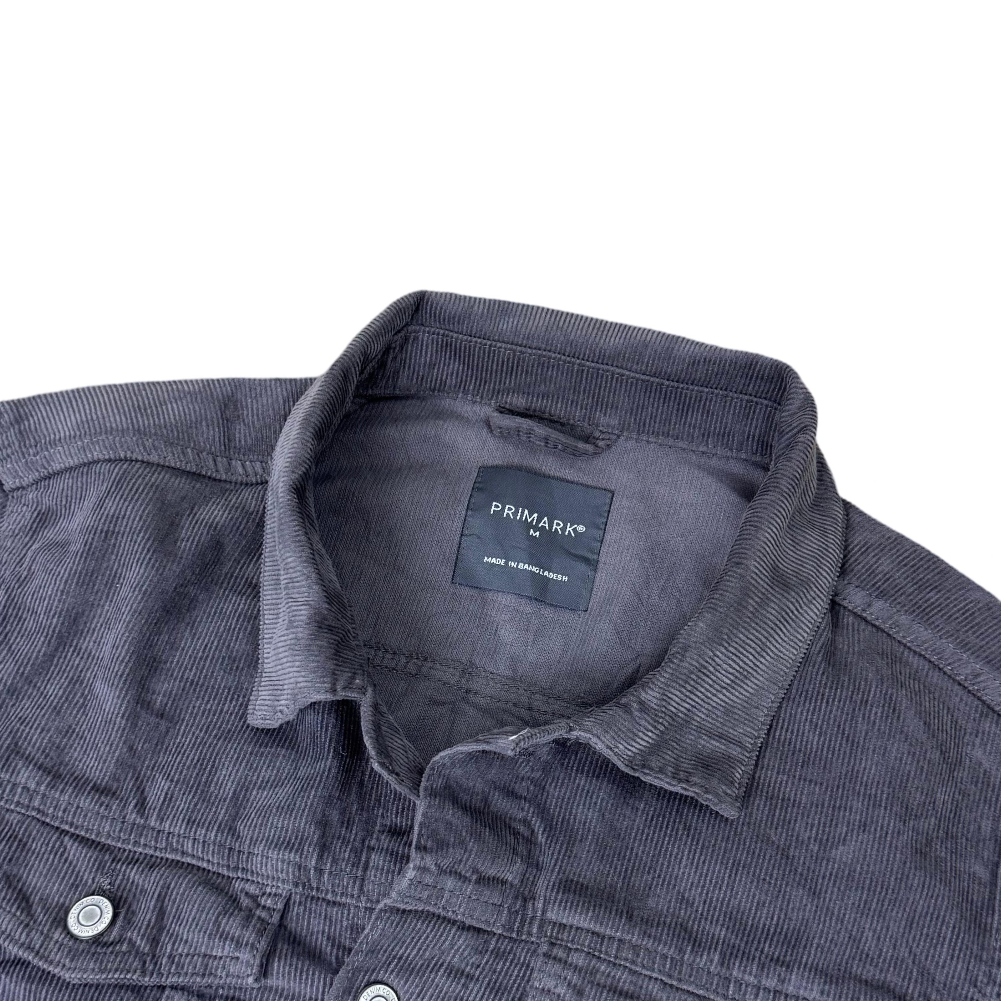 Primark Grey Corduroy Trucker Jacket | Medium