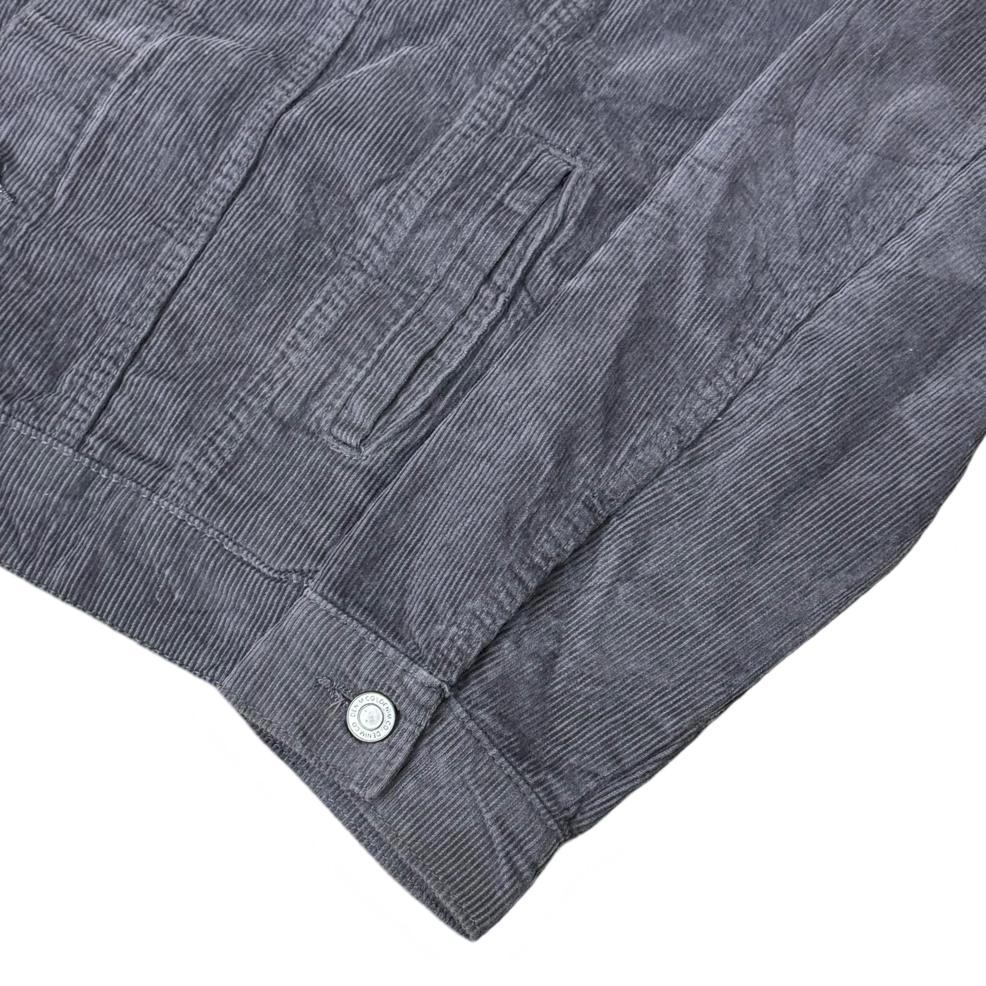 Primark Grey Corduroy Trucker Jacket | Medium
