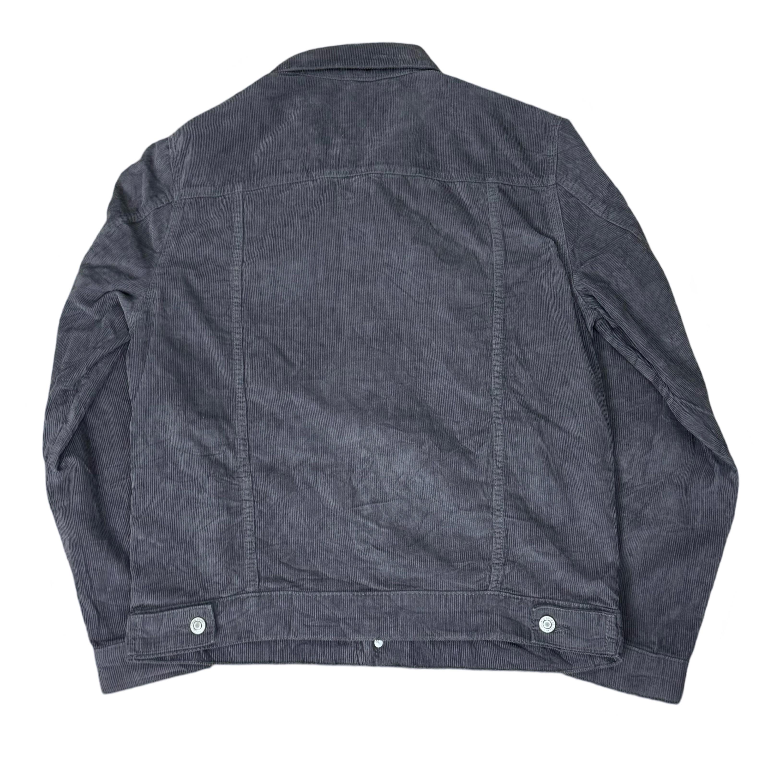 Primark Grey Corduroy Trucker Jacket | Medium
