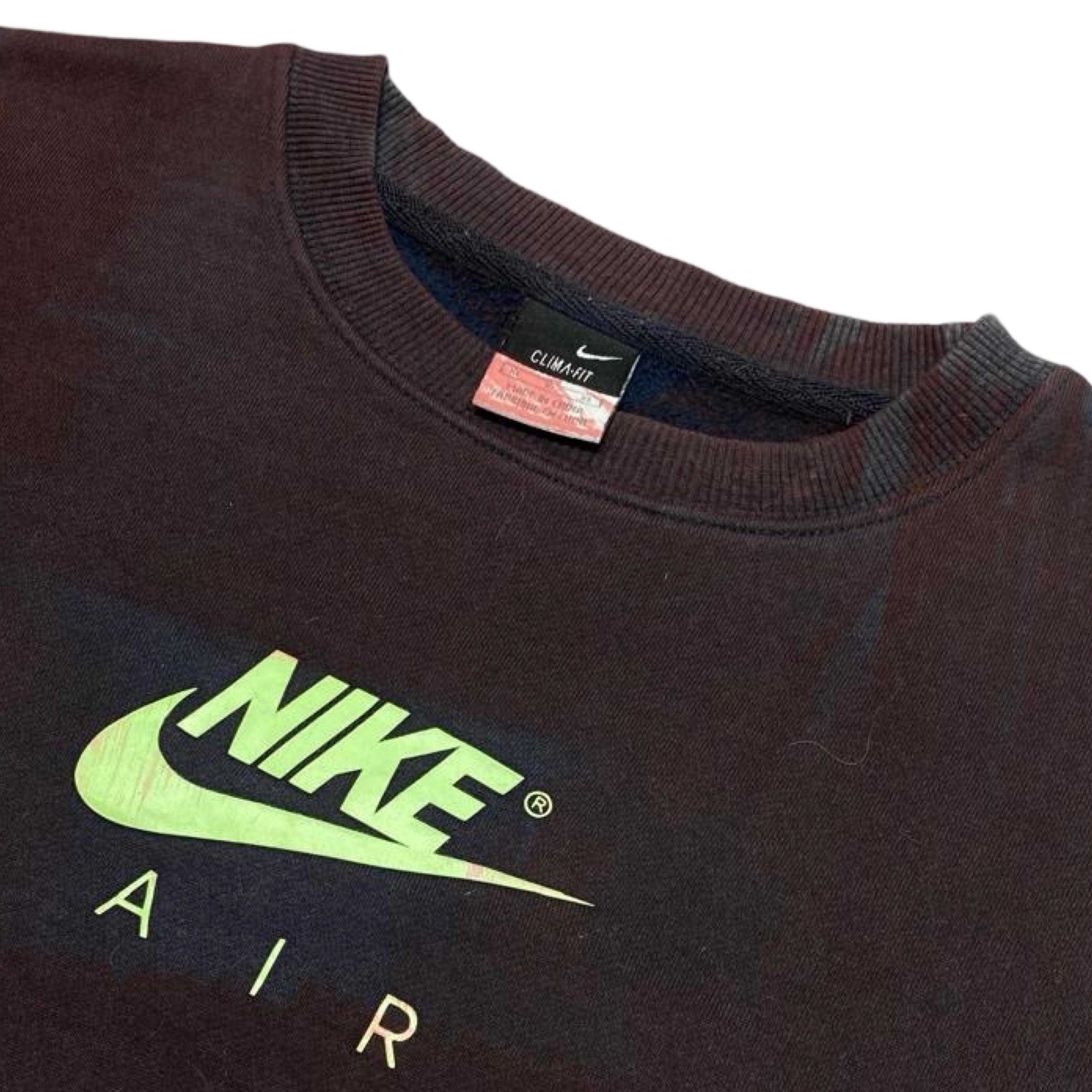 Nike Tie-Dye Sweatshirt with Neon Accents | Medium