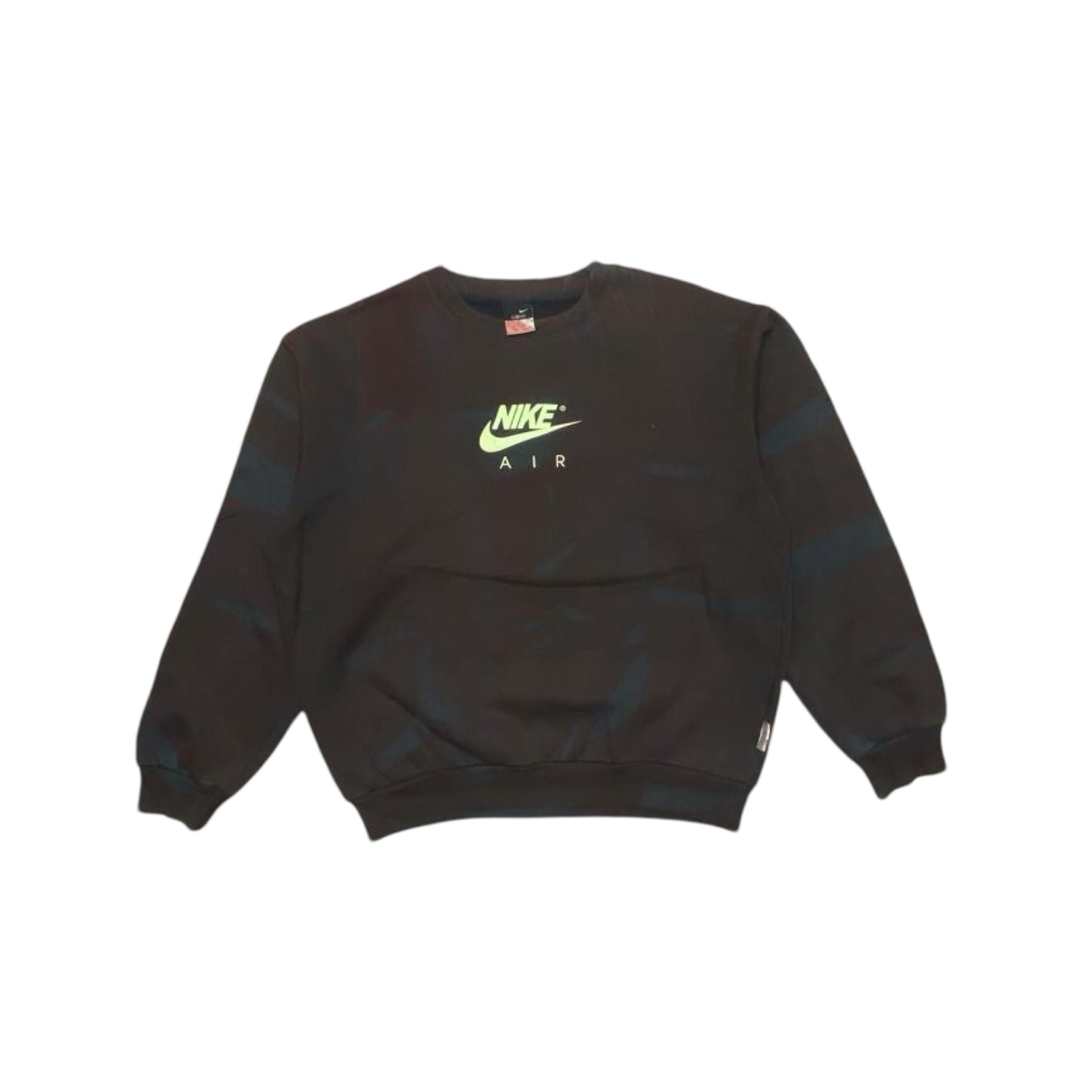 Nike Tie-Dye Sweatshirt with Neon Accents | Medium