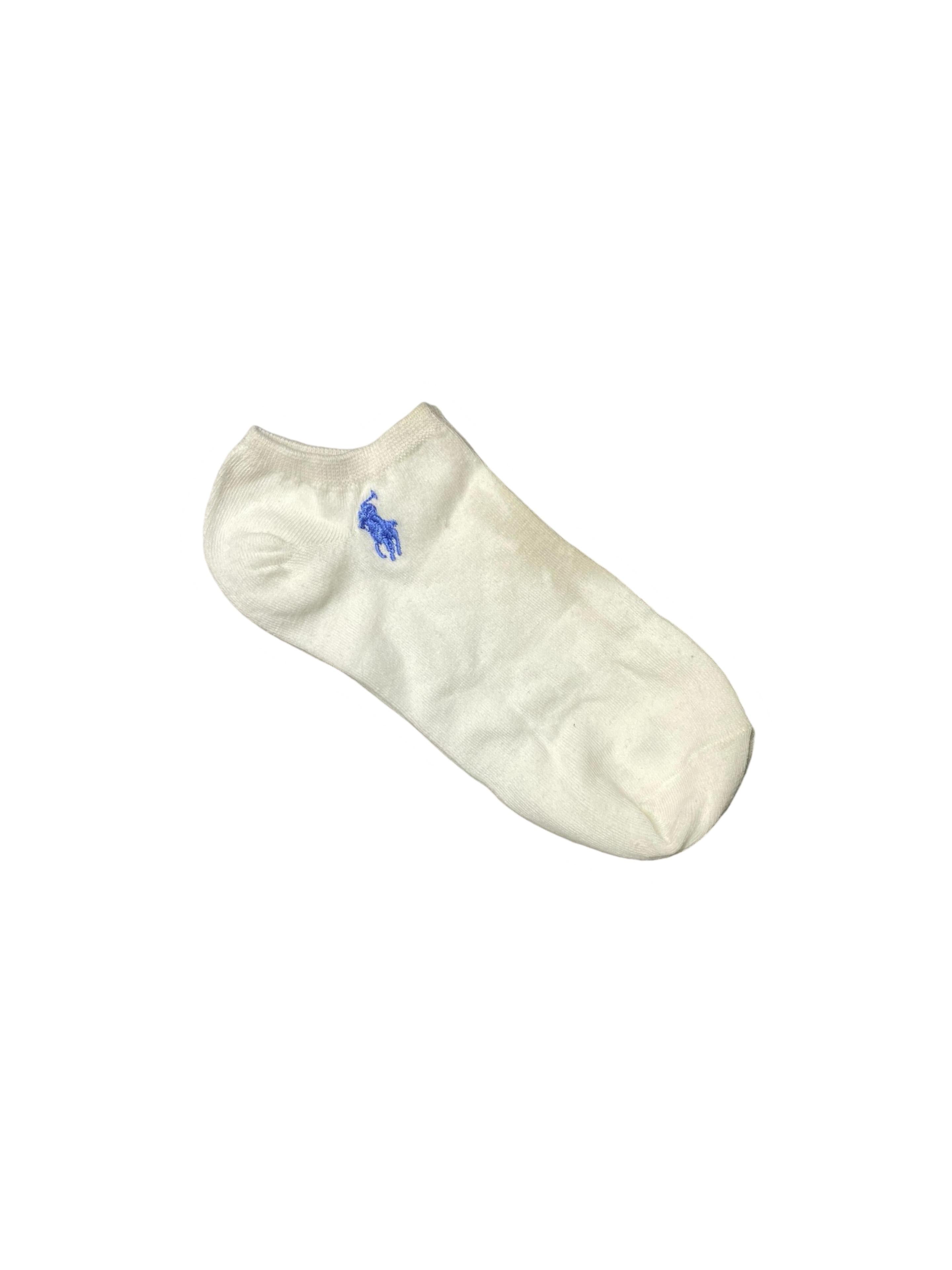 Polo Ralph Lauren Women’s Ankle Socks – White with Colored Logos | Pack of 2 | Size: US 5-10