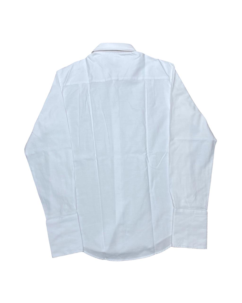 Sartorial White Superior Cotton Dress Shirt | XXL | Chest 27.5”