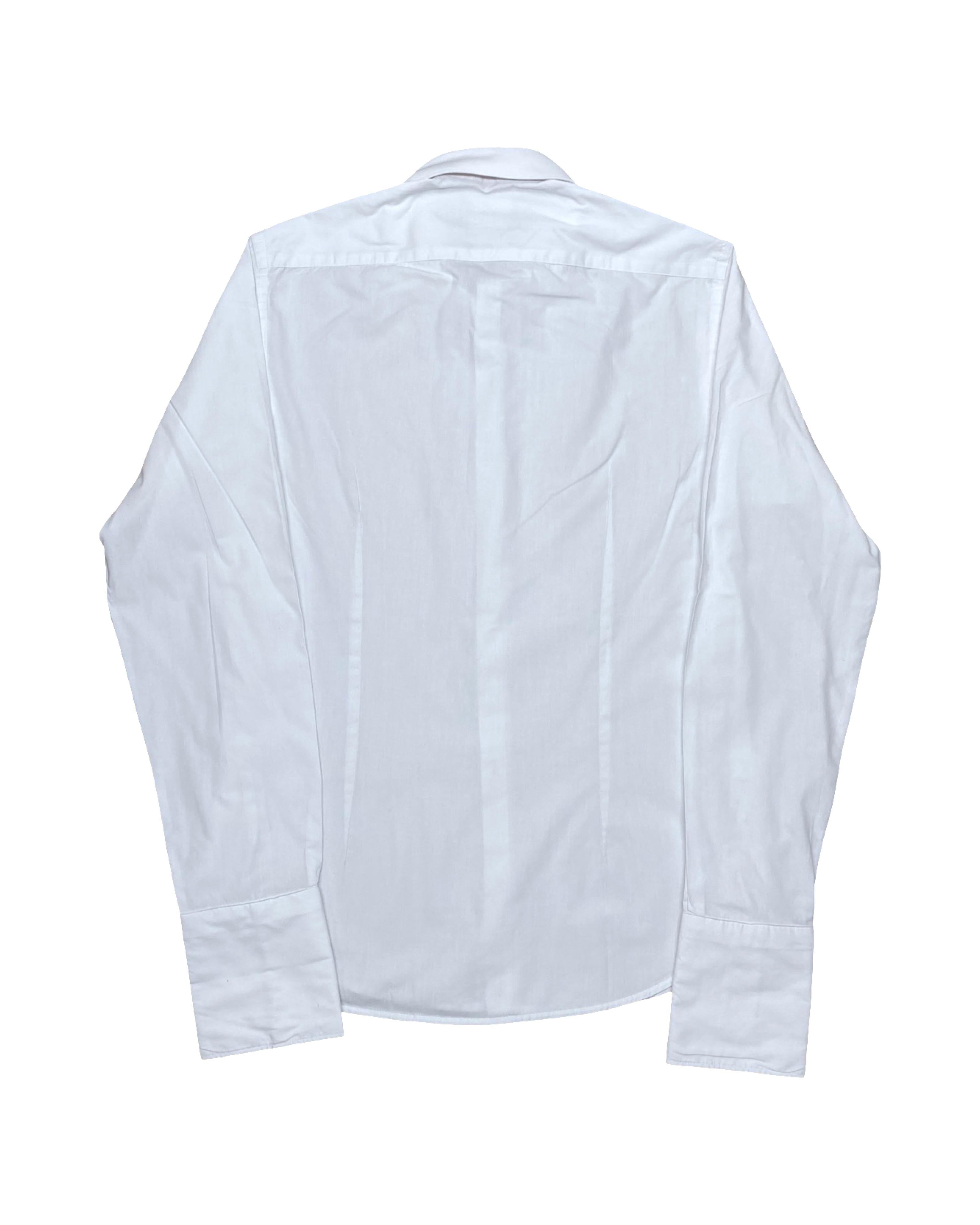 Moss London White Dress Shirt | Small | Chest 19.5”