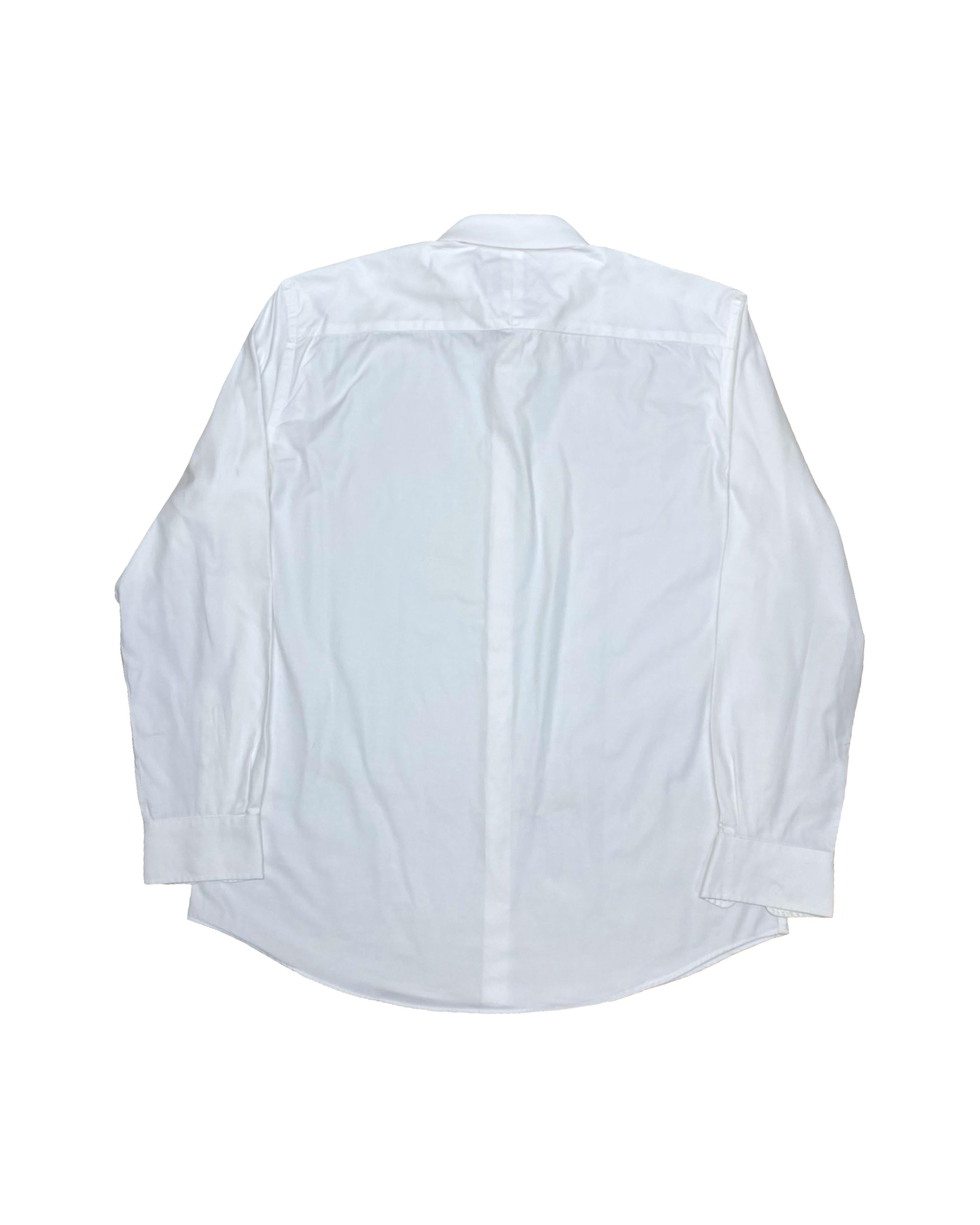 Taylor & Hunt White Slim Fit Dress Shirt | Large | Chest 25”