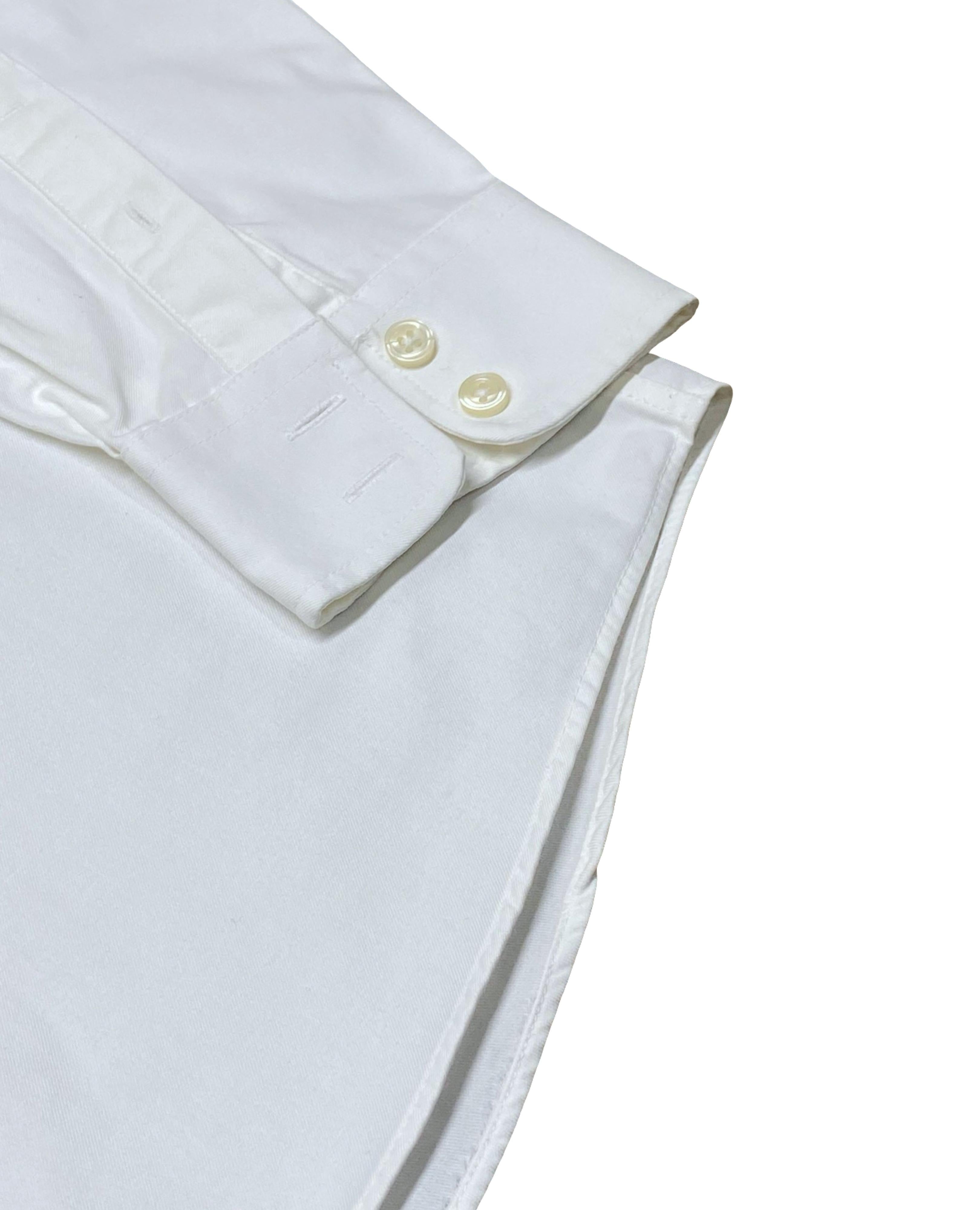 Taylor & Hunt White Slim Fit Dress Shirt | Large | Chest 25”
