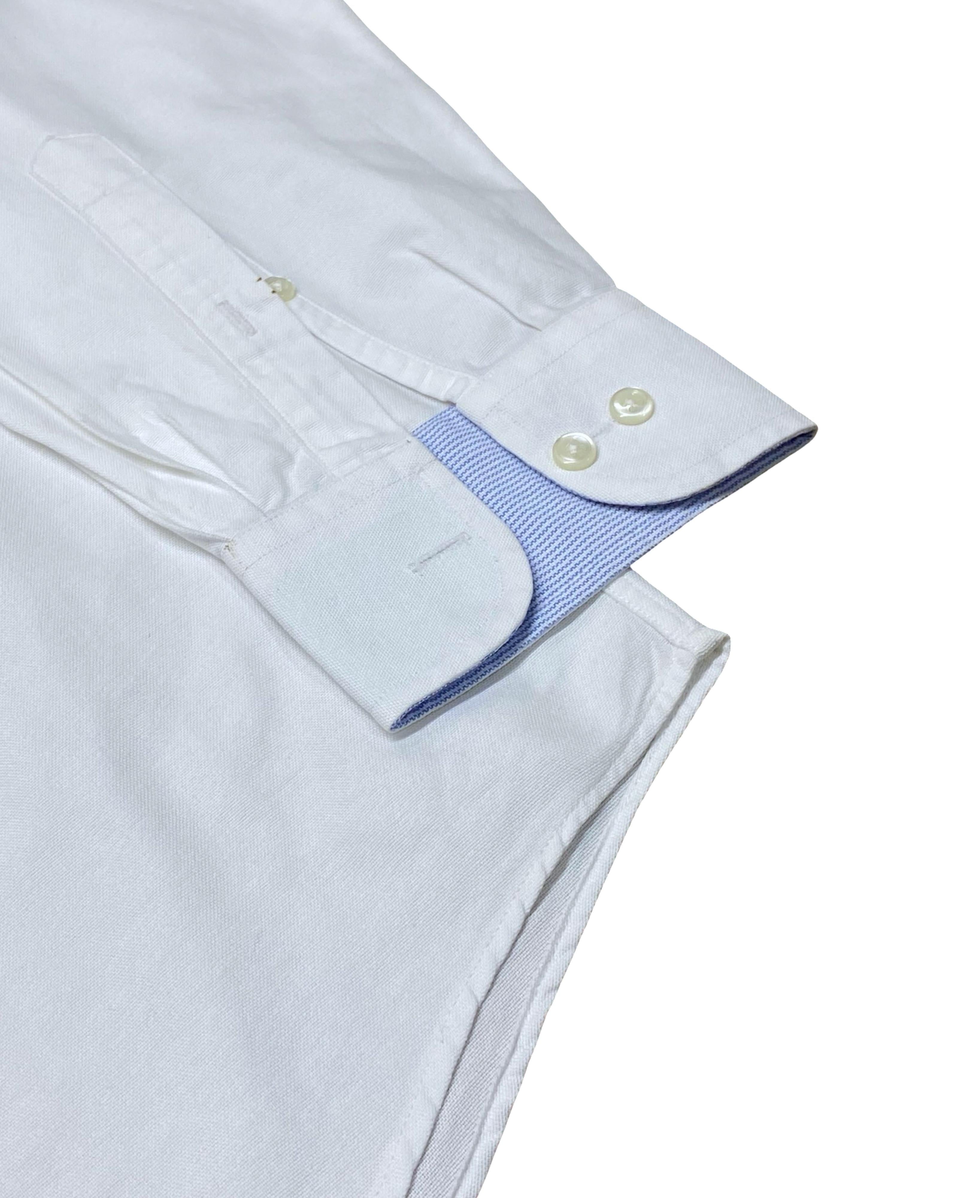 Mark & Spencer White Oxford Shirt | Size Large | Chest 24”
