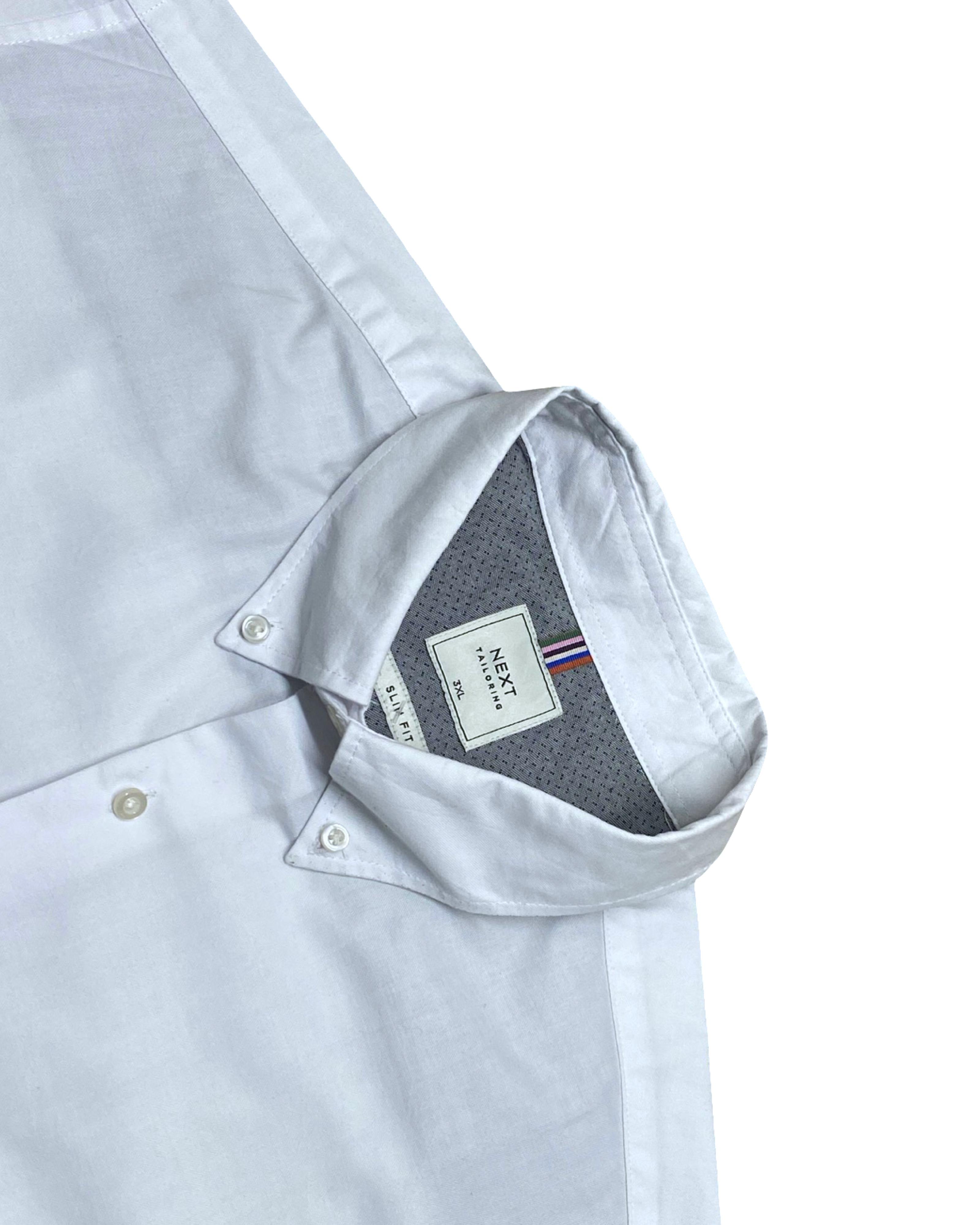 Next Tailoring White Button-Up Shirt | 2XL | Chest 29.5”
