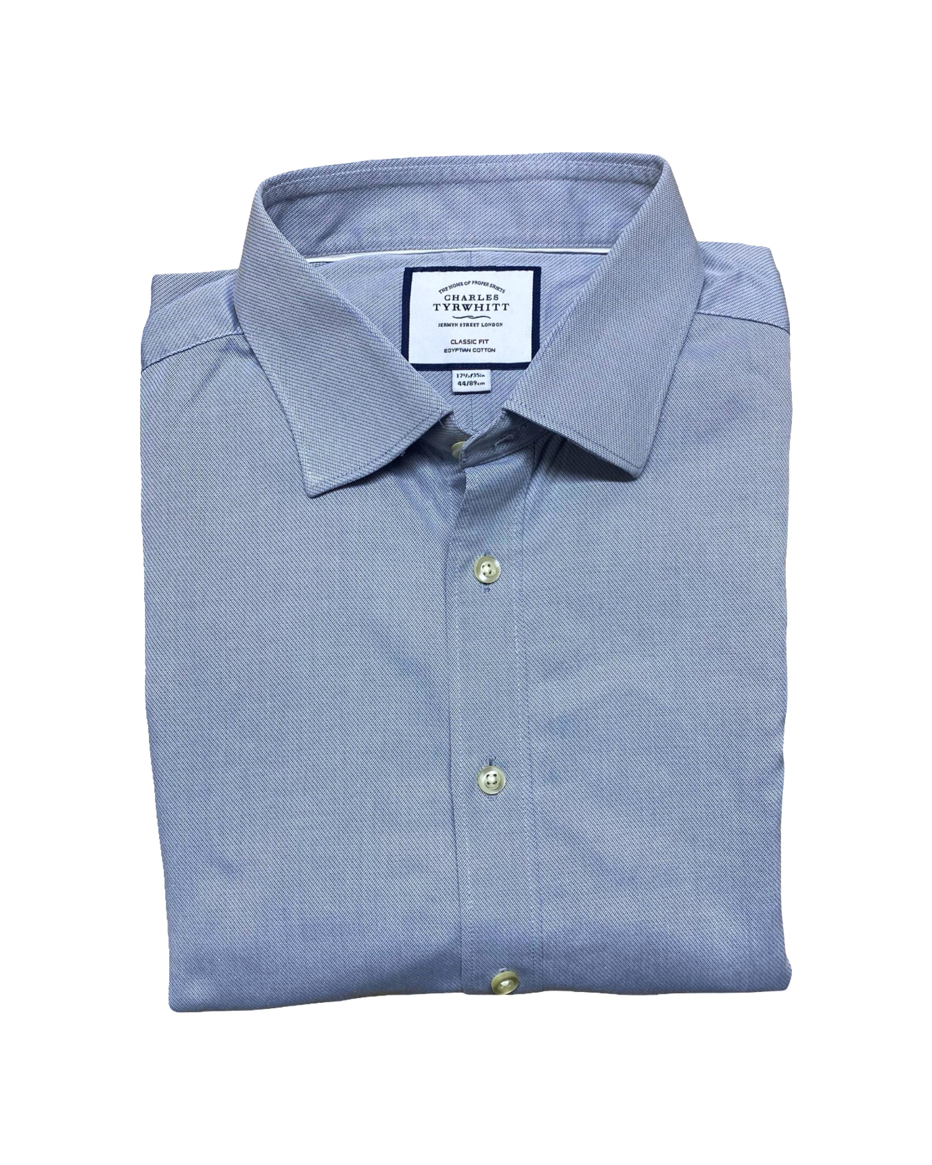 Charles Tyrwhitt Blue Dress Shirt | XL | Chest 26.5”