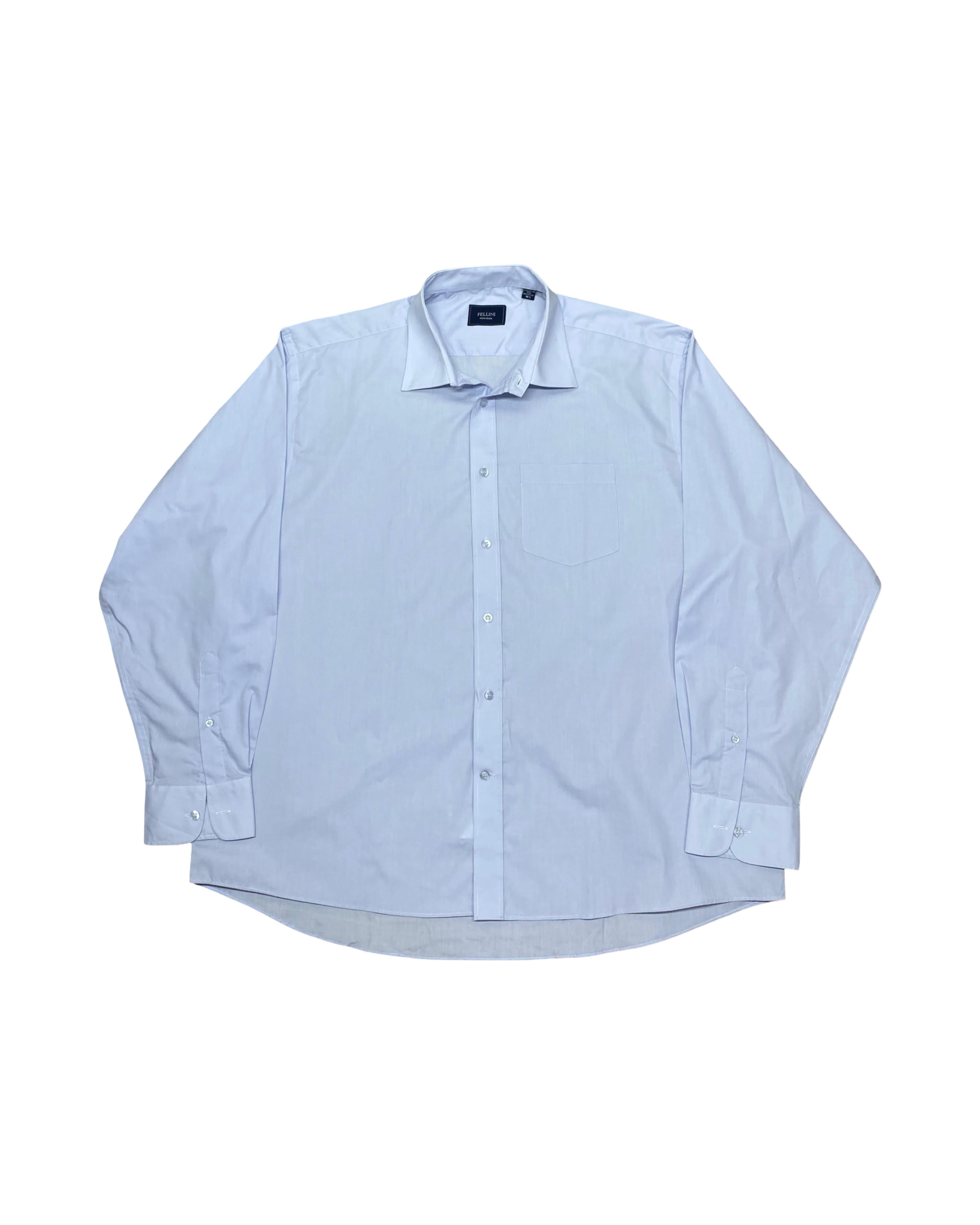 Fellini Light Blue Non-Iron Shirt | XXL | Chest 28.5”