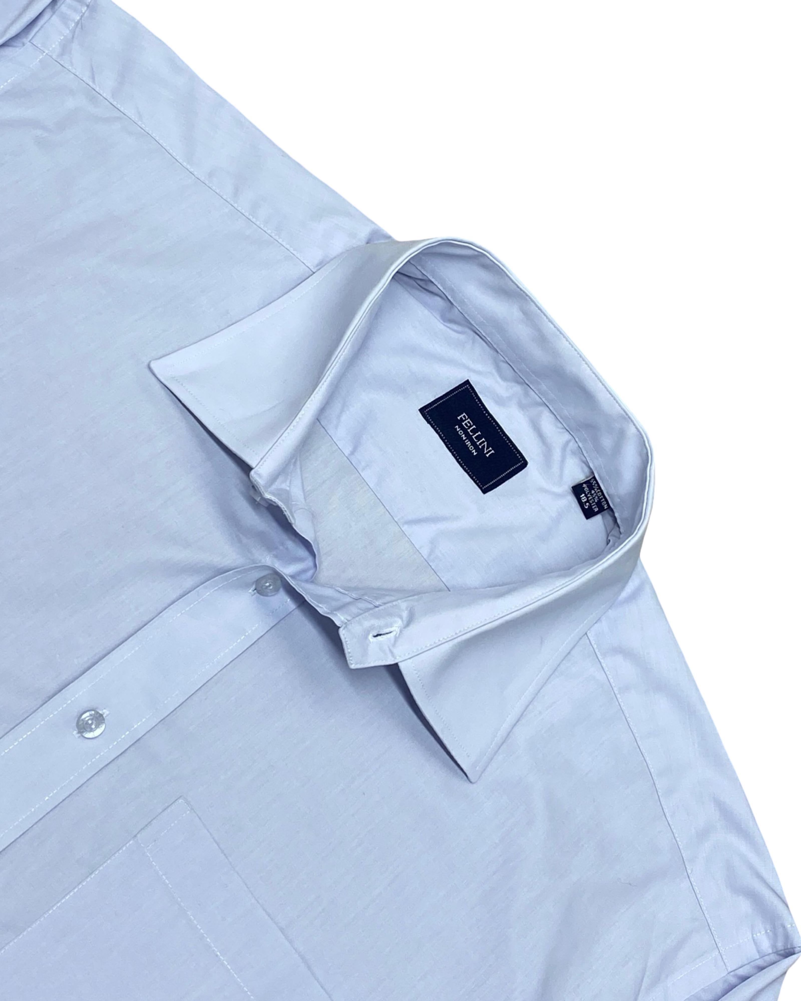 Fellini Light Blue Non-Iron Shirt | XXL | Chest 28.5”