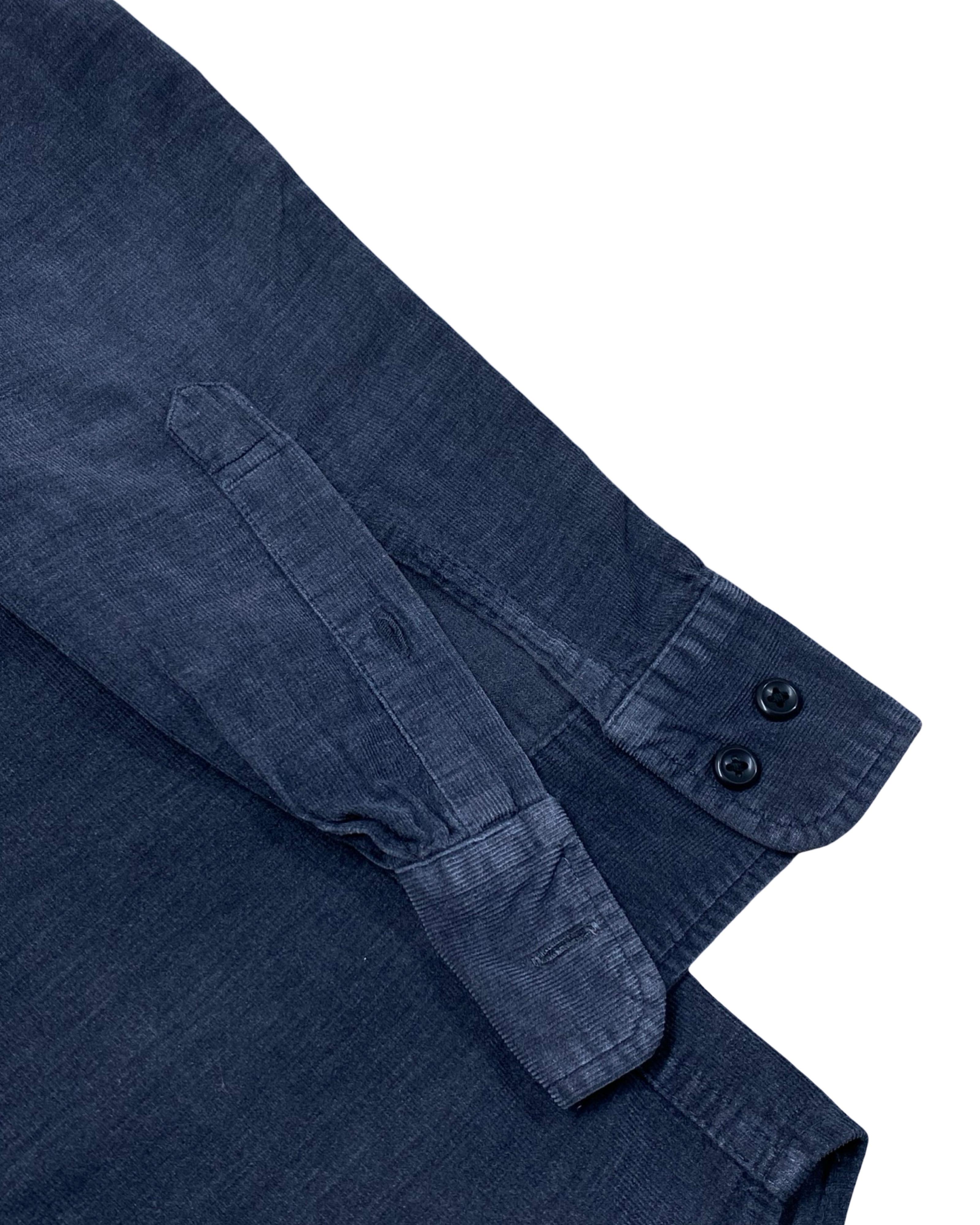 Uniqlo Navy Corduroy Shirt | Medium | Chest 21.5”