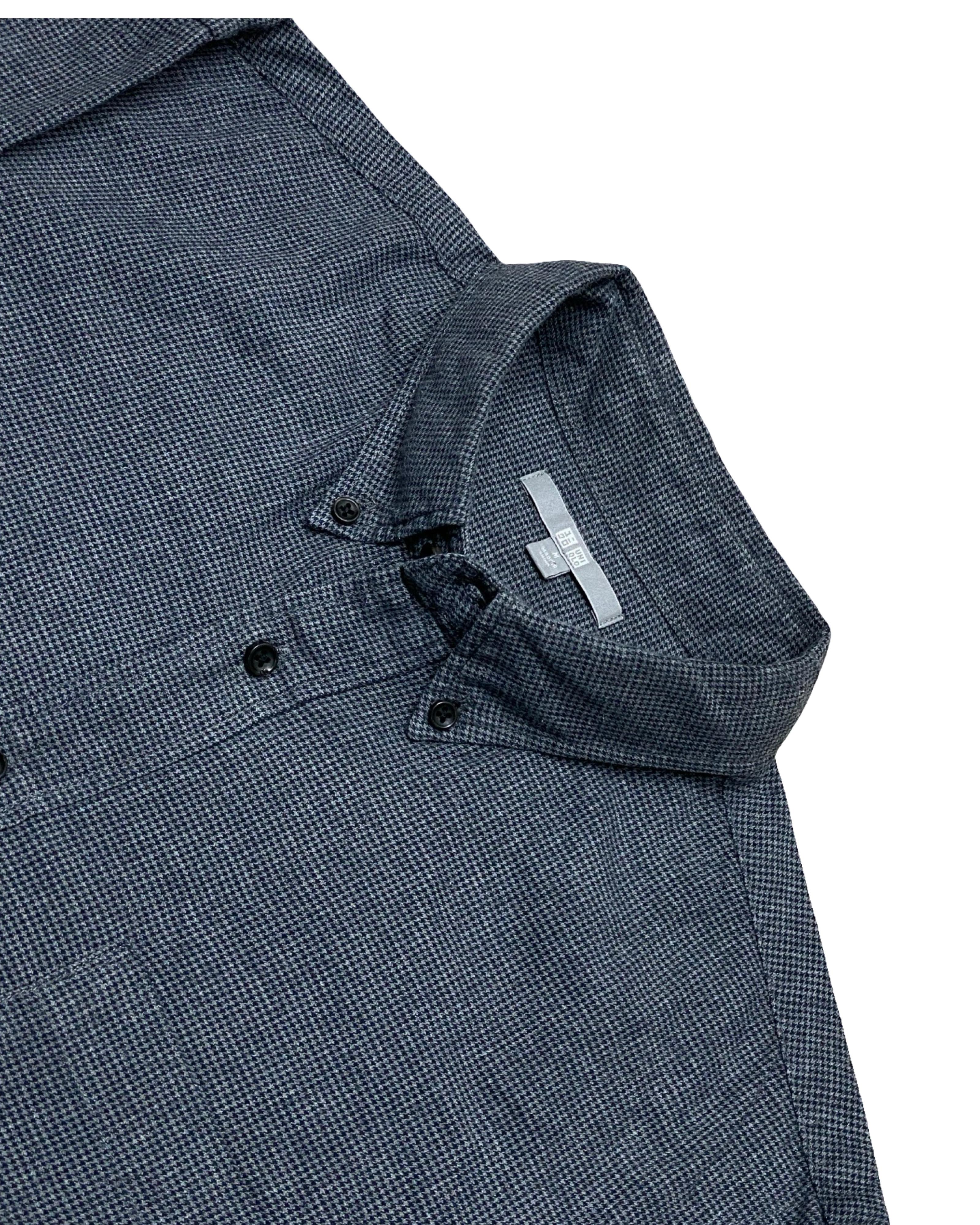 Uniqlo Navy Corduroy Shirt | Medium | Chest 21.5”