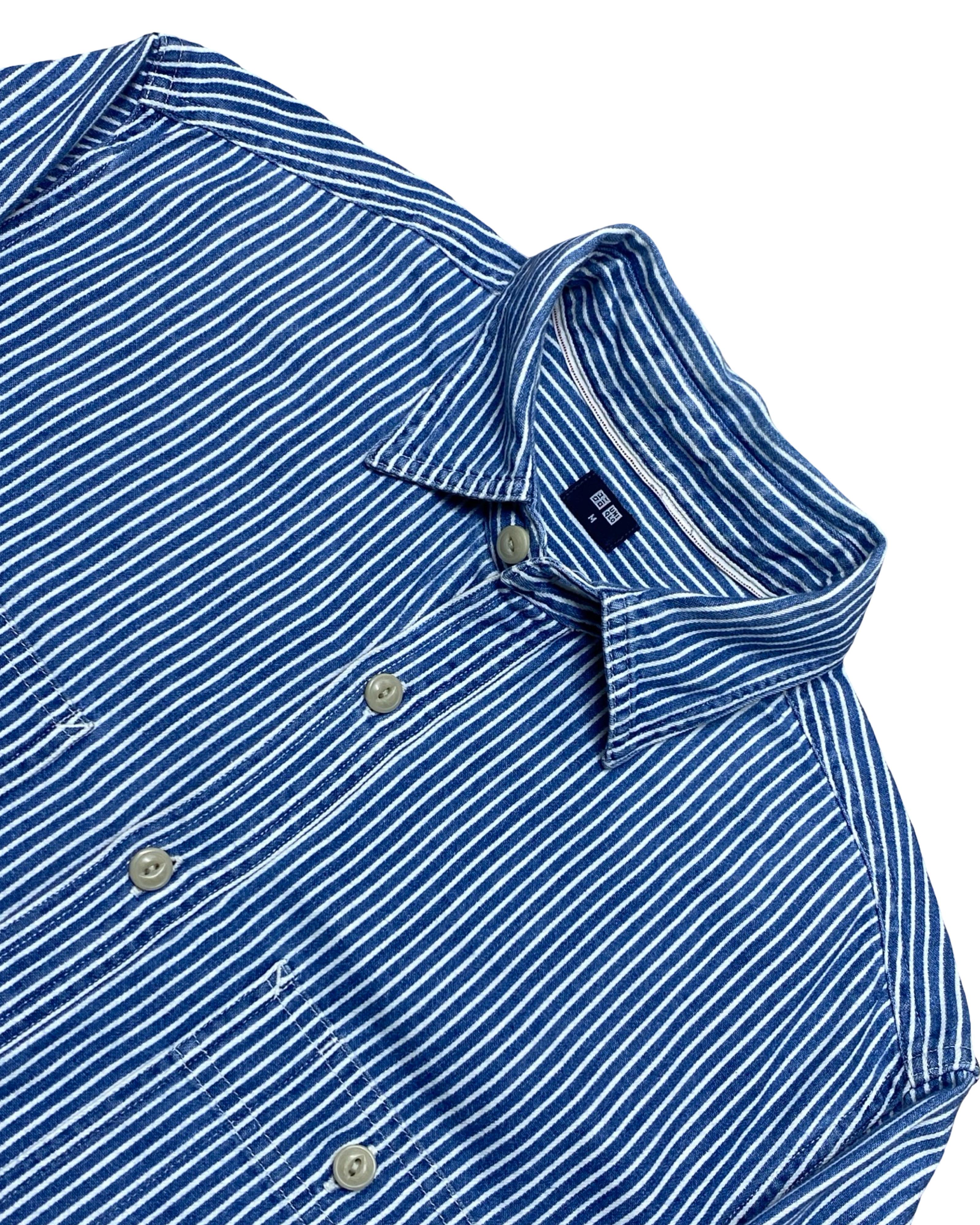 Uniqlo Striped Oxford Shirt | Medium | Chest 21”