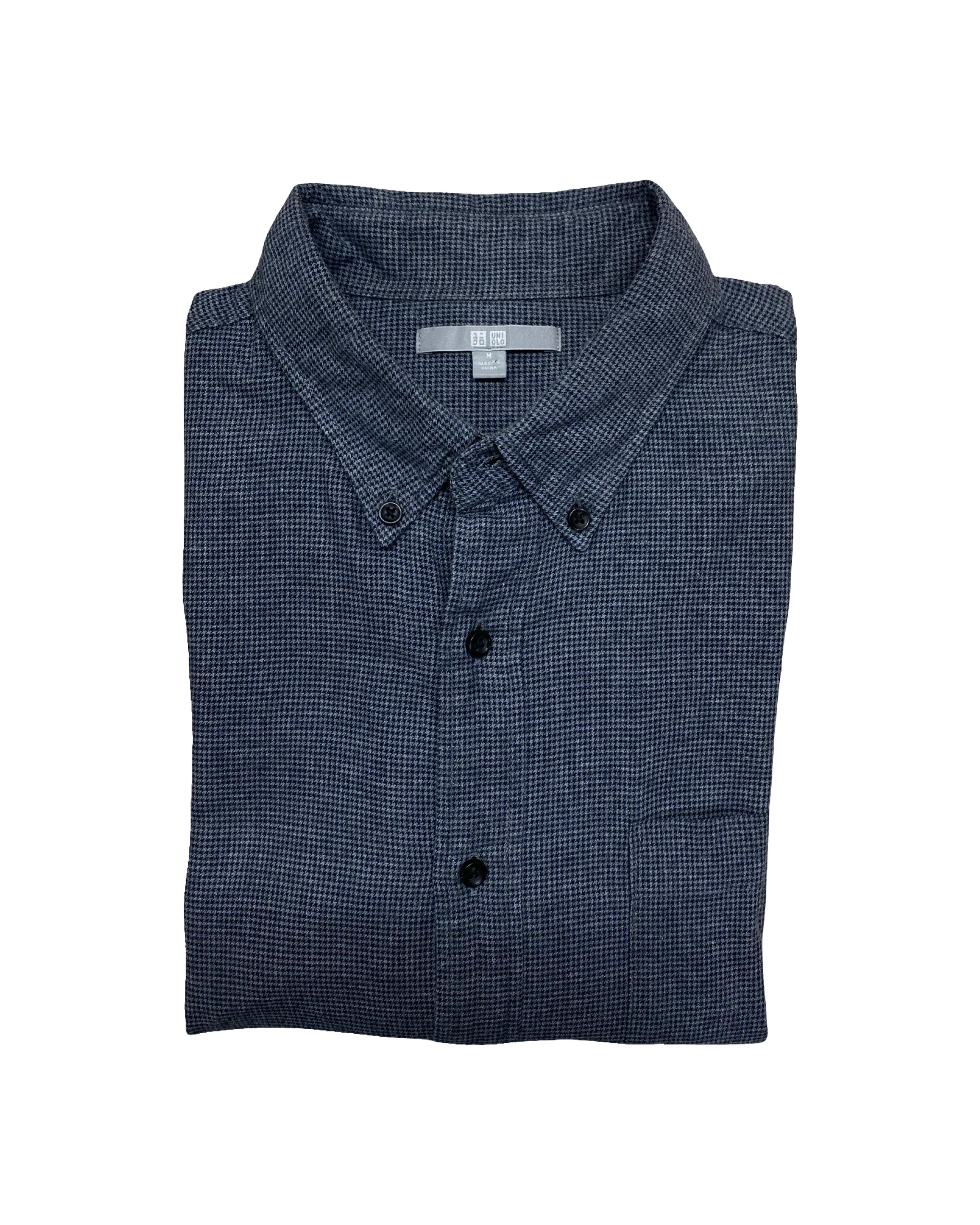 Uniqlo Navy Corduroy Shirt | Medium | Chest 21.5”