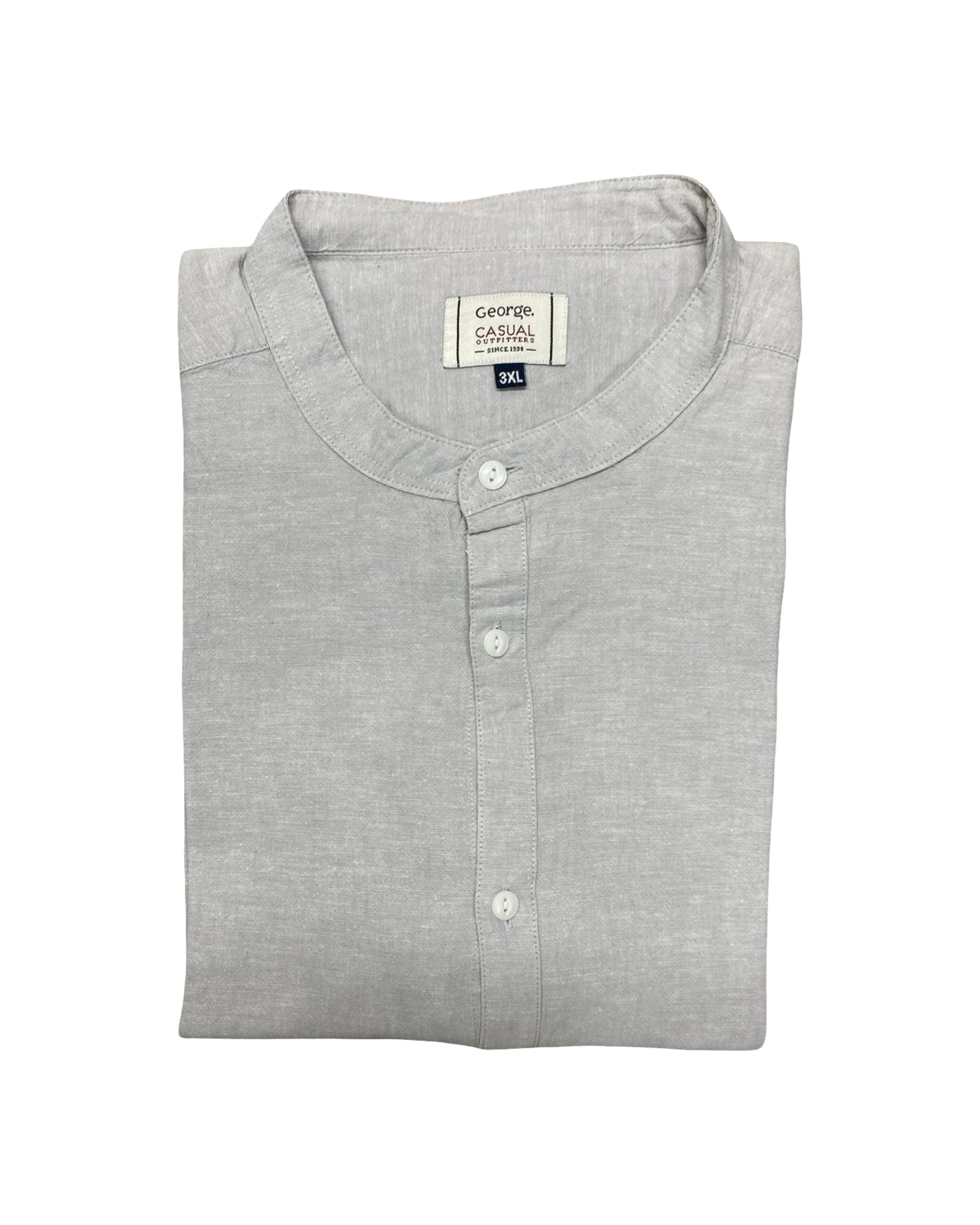 George Casual Grey Shirt | 3XL | Chest 28.5”