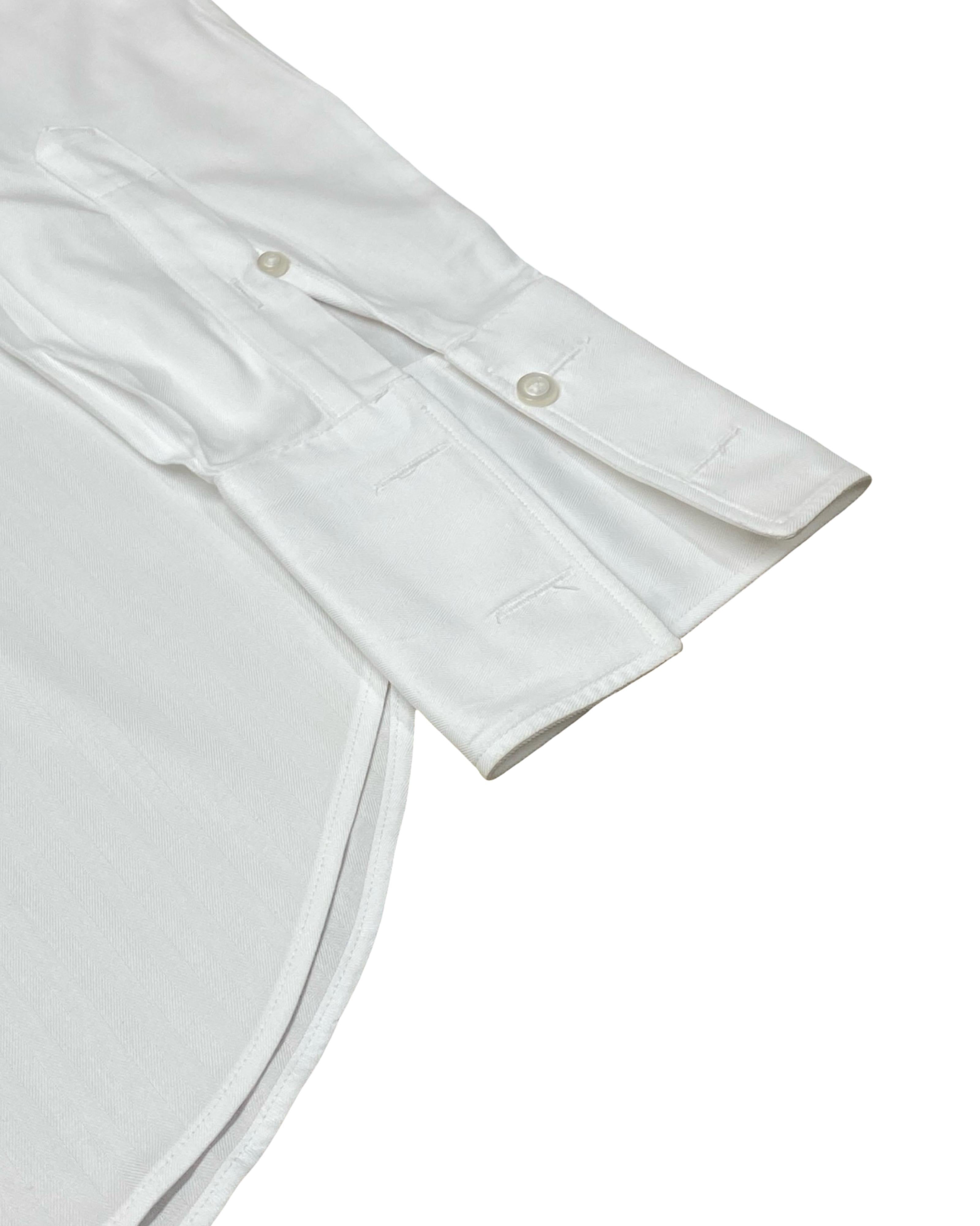 T.M. Lewin White Dress Shirt | Small | Chest 19.5”