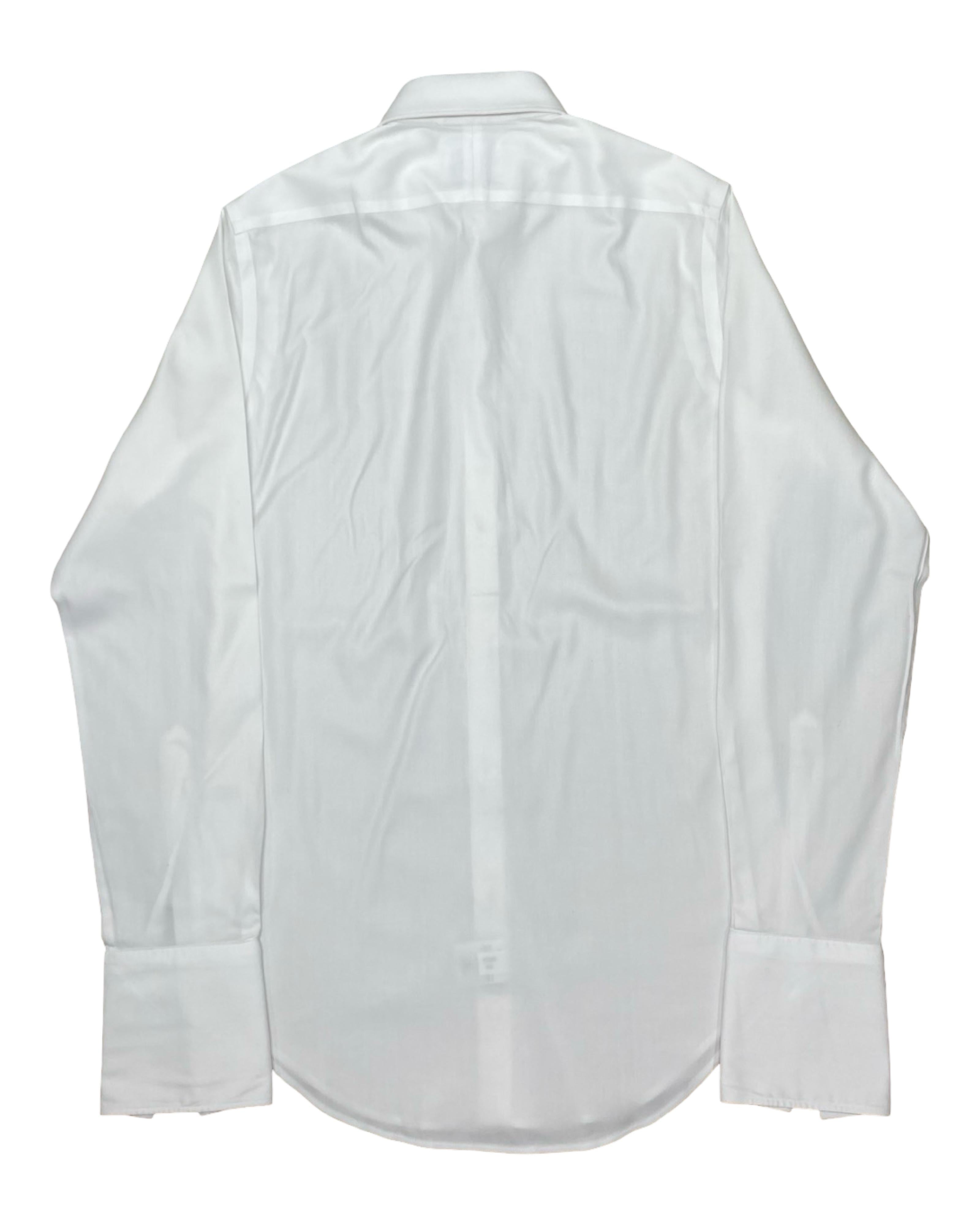 T.M. Lewin White Dress Shirt | Small | Chest 19.5”