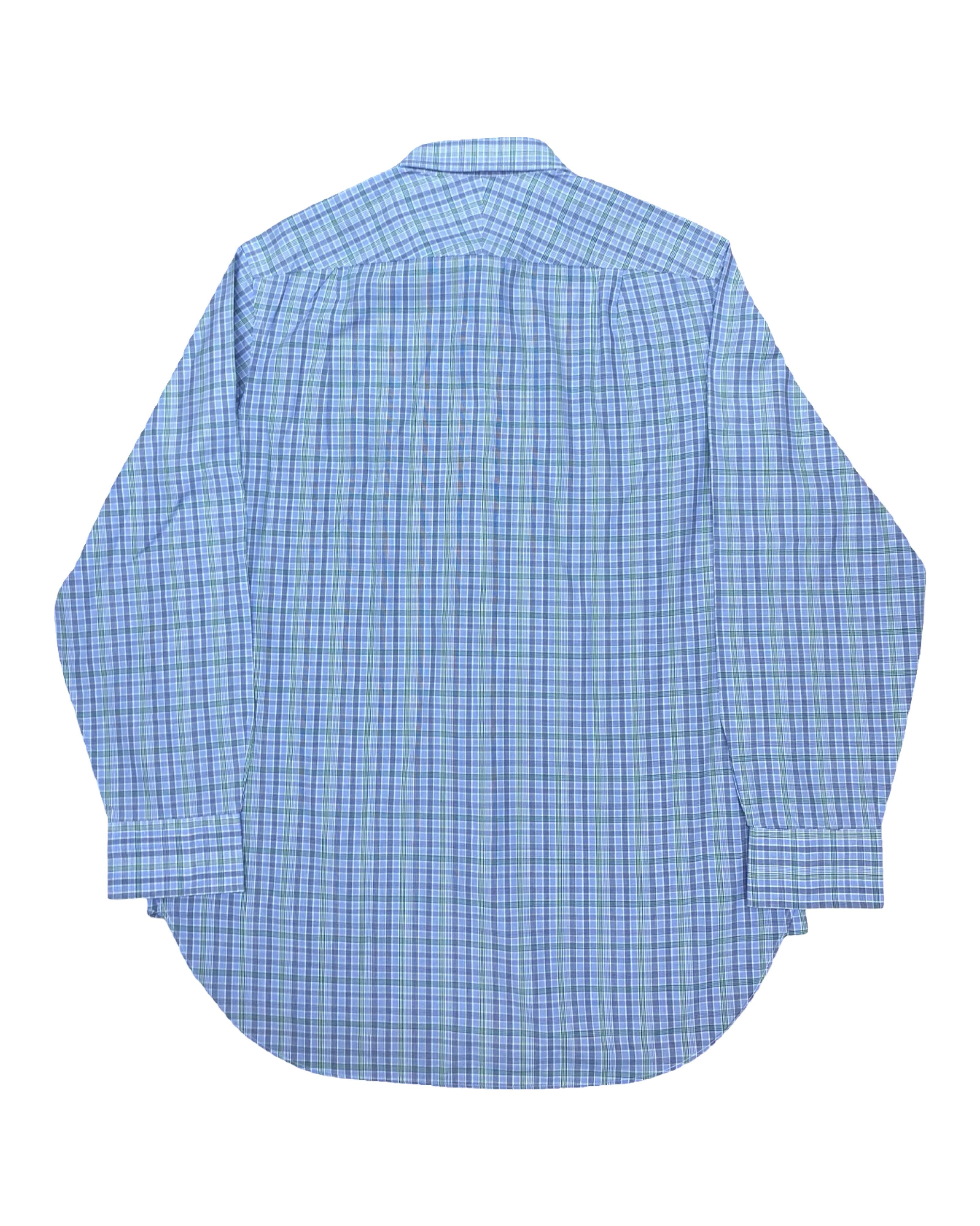 Charles Tyrwhitt Blue Plaid Shirt | Size Large | Chest 24.5”