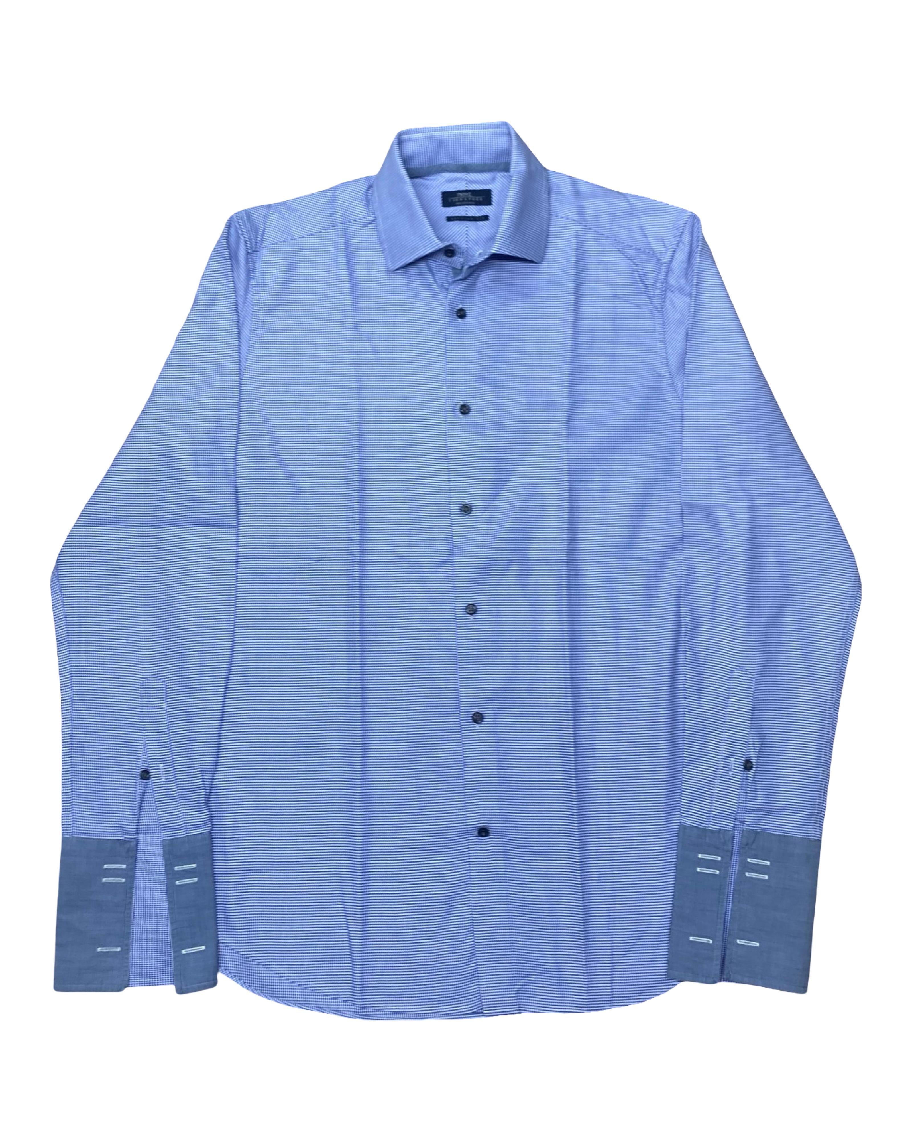 Next Signature Micro Check Shirt | Medium | Chest 21.5”