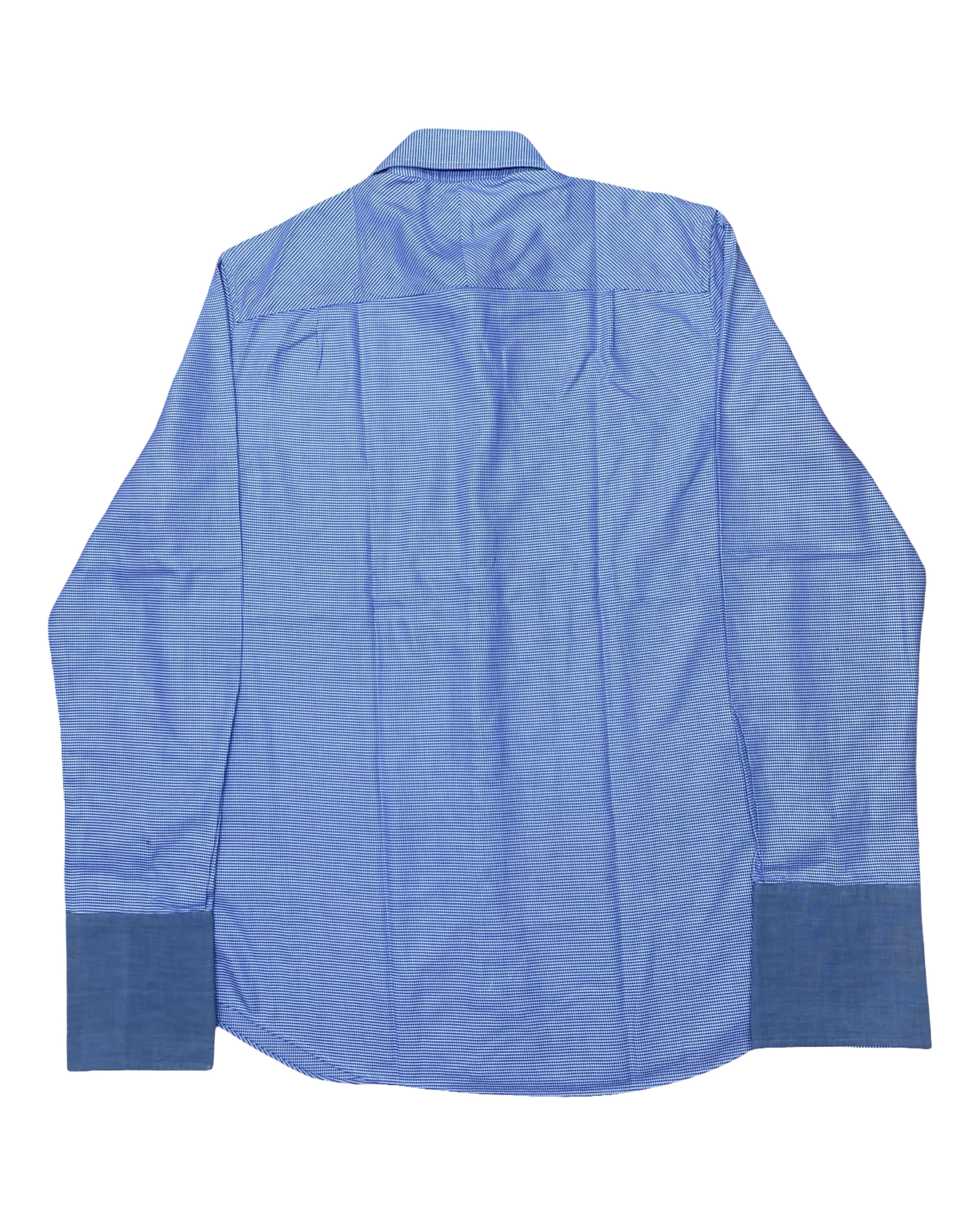 Next Signature Micro Check Shirt | Medium | Chest 21.5”