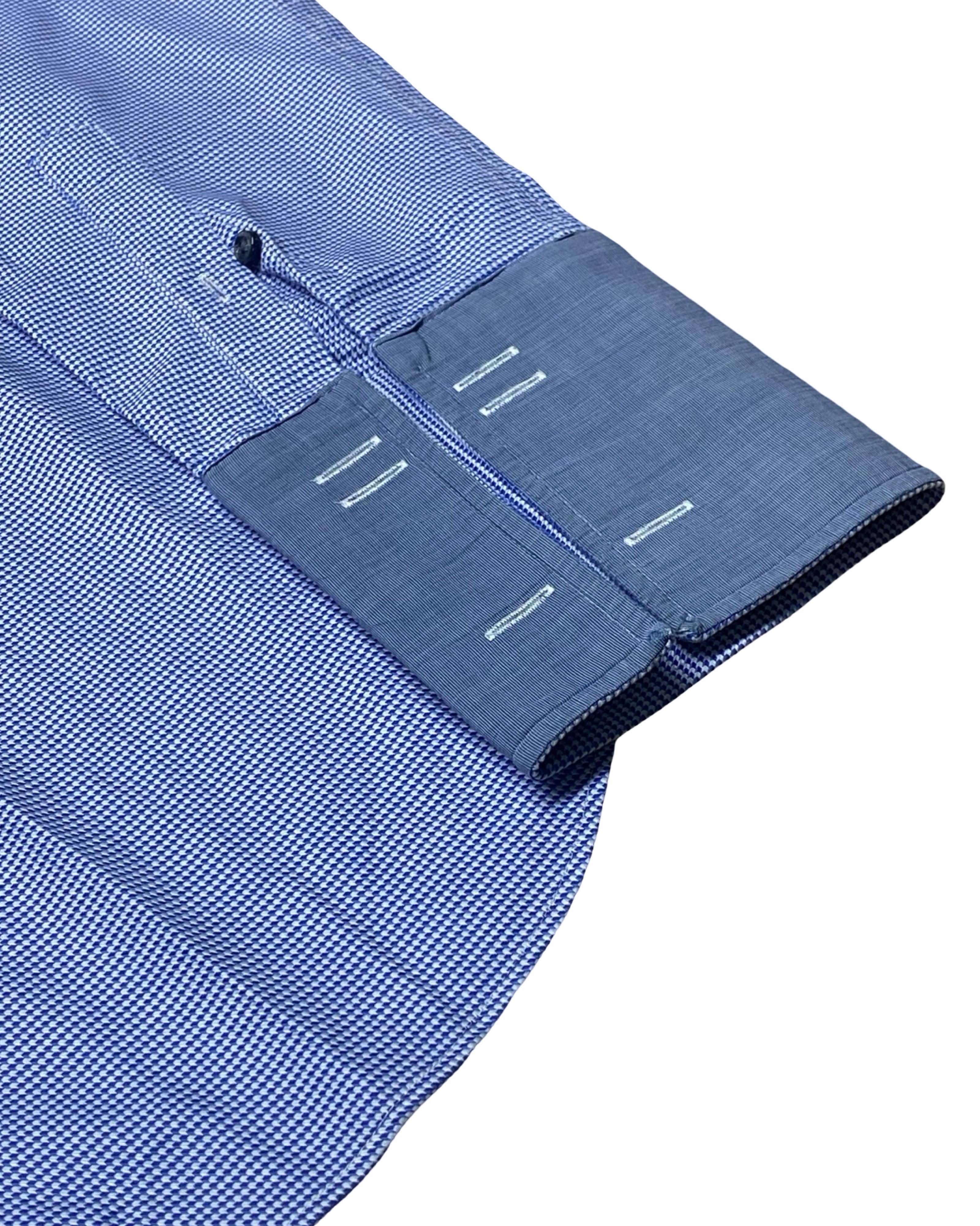 Next Signature Micro Check Shirt | Medium | Chest 21.5”