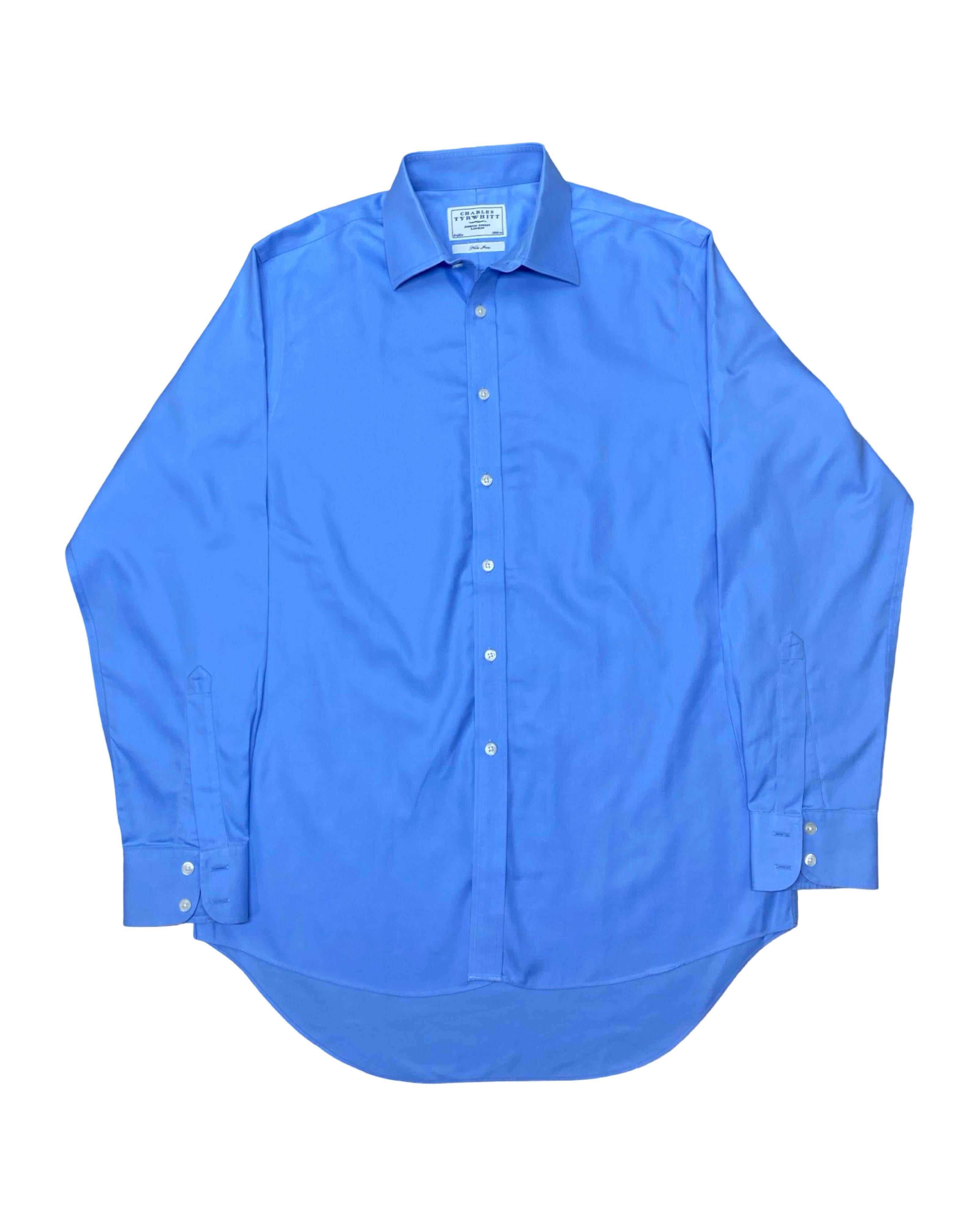 Charles Tyrwhitt Royal Blue Dress Shirt | Size Large | Chest 23”