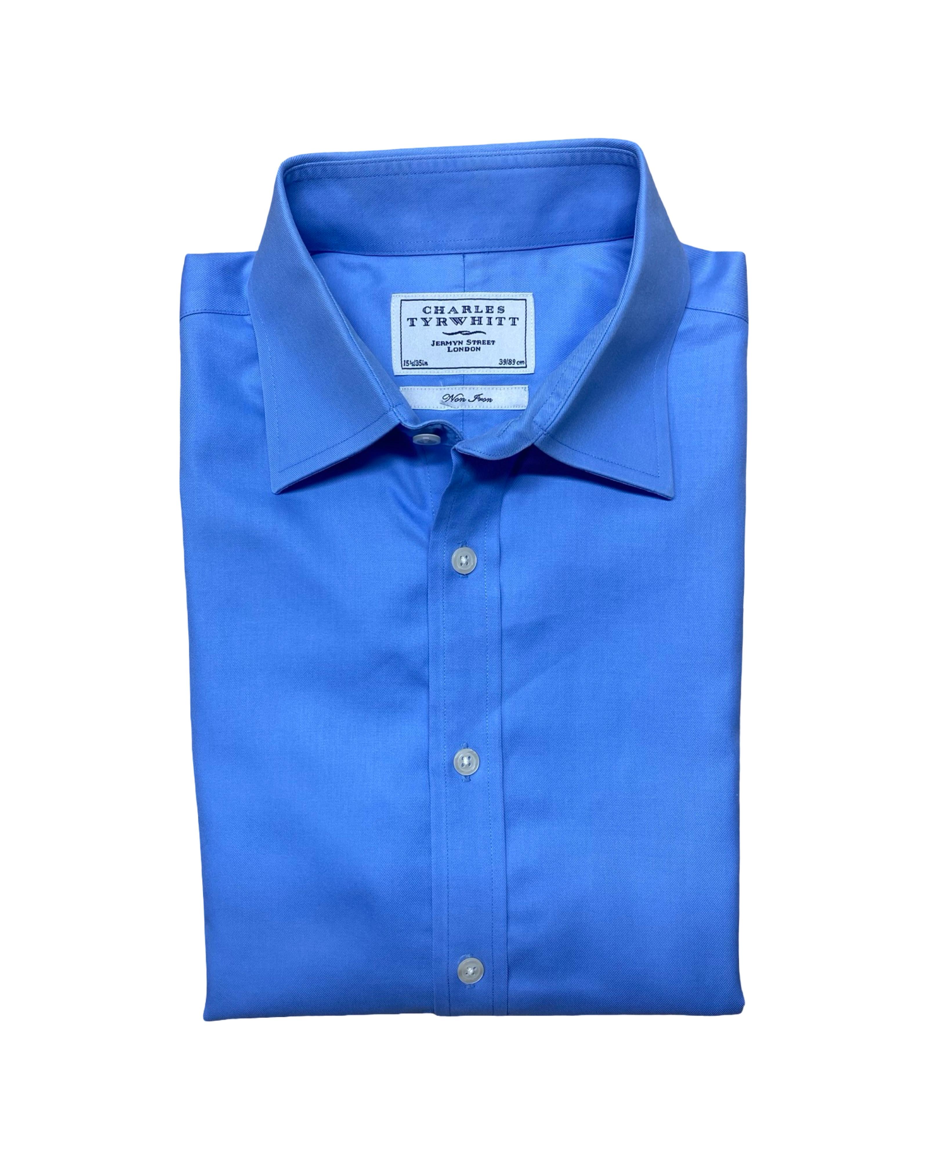 Charles Tyrwhitt Royal Blue Dress Shirt | Size Large | Chest 23”