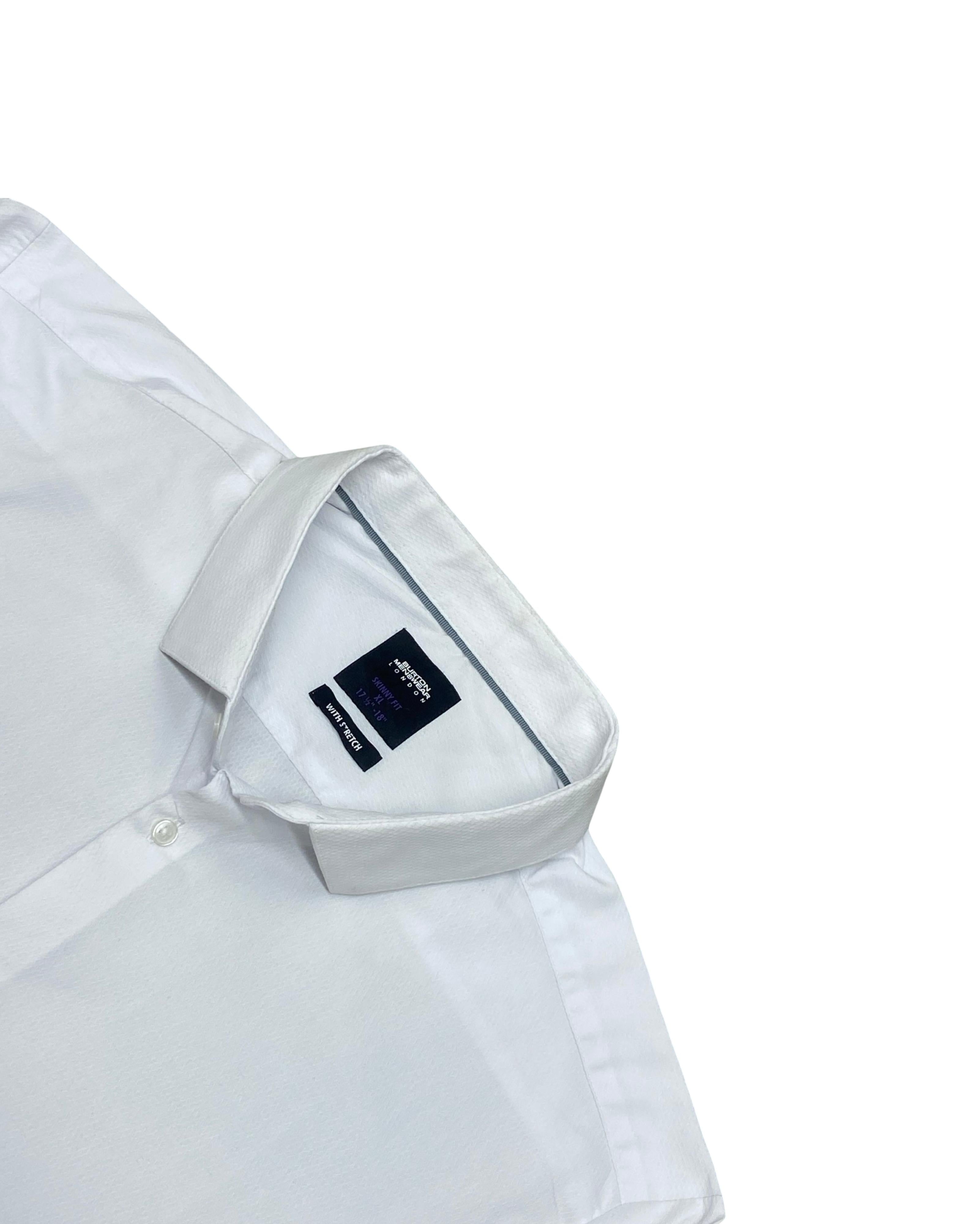 Burton White Formal Shirt | Large | Chest 23”