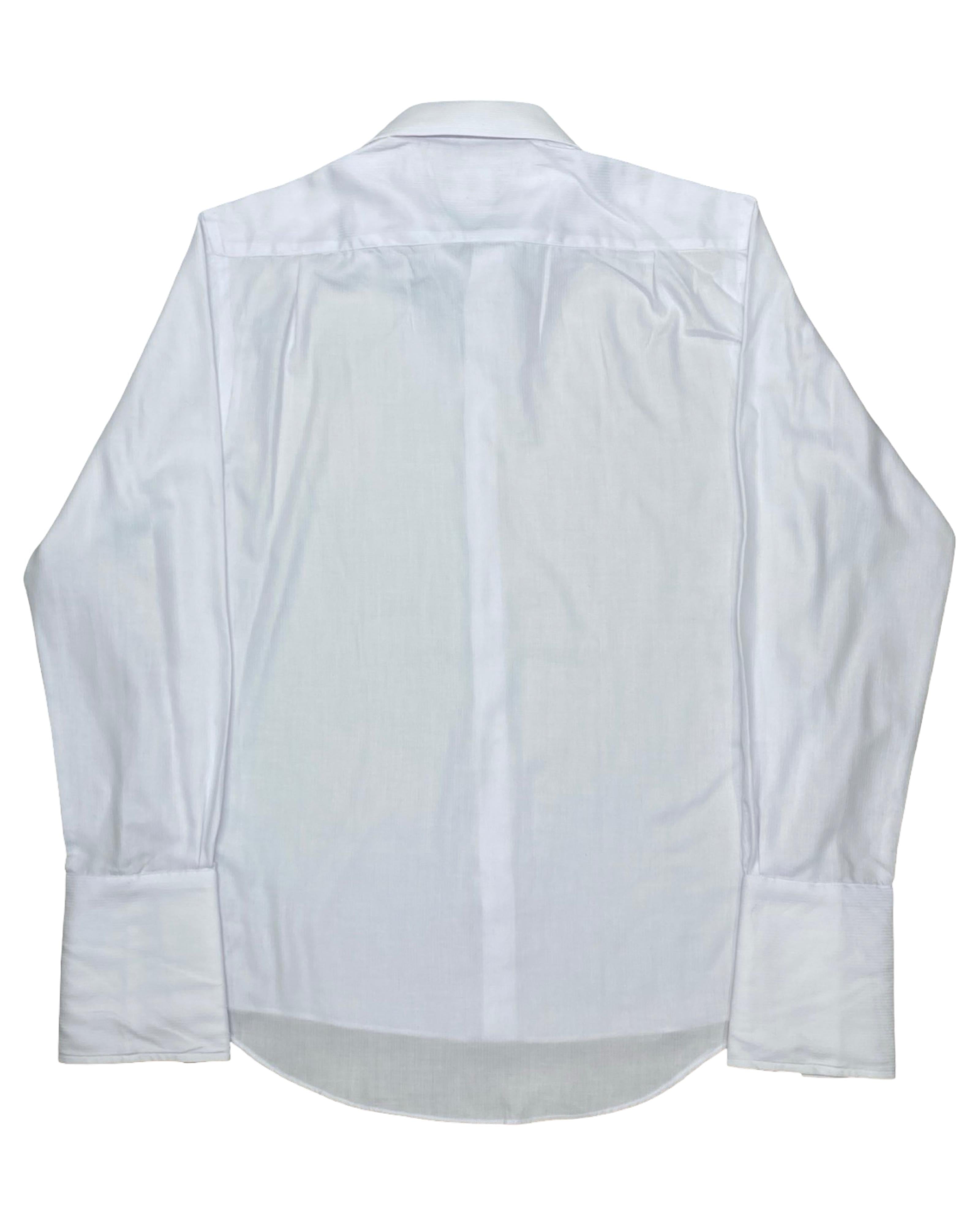 Moss White Dress Shirt | Medium | Chest 22”