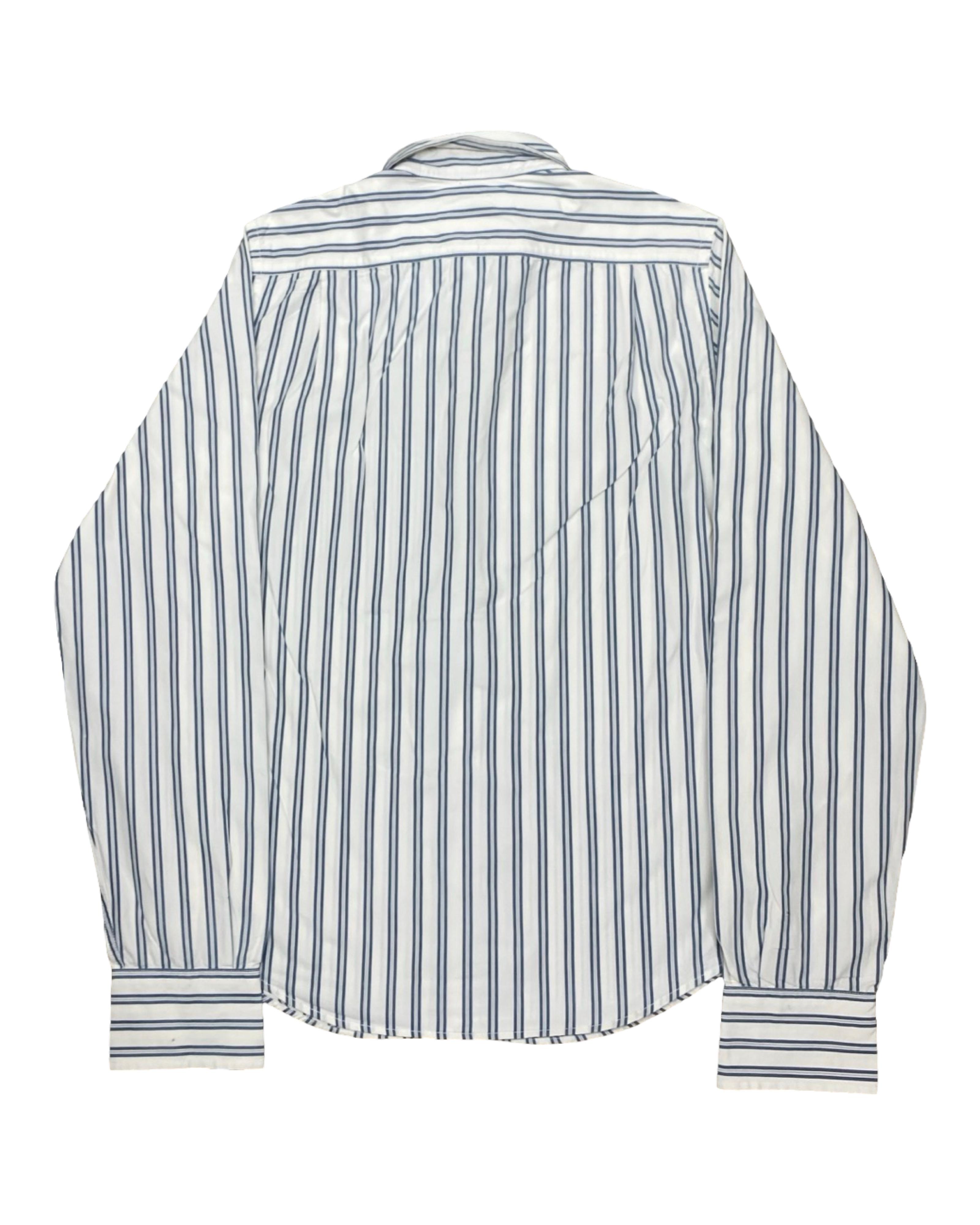 Hollister Striped Button-Up Shirt | Medium | Chest 21.5”