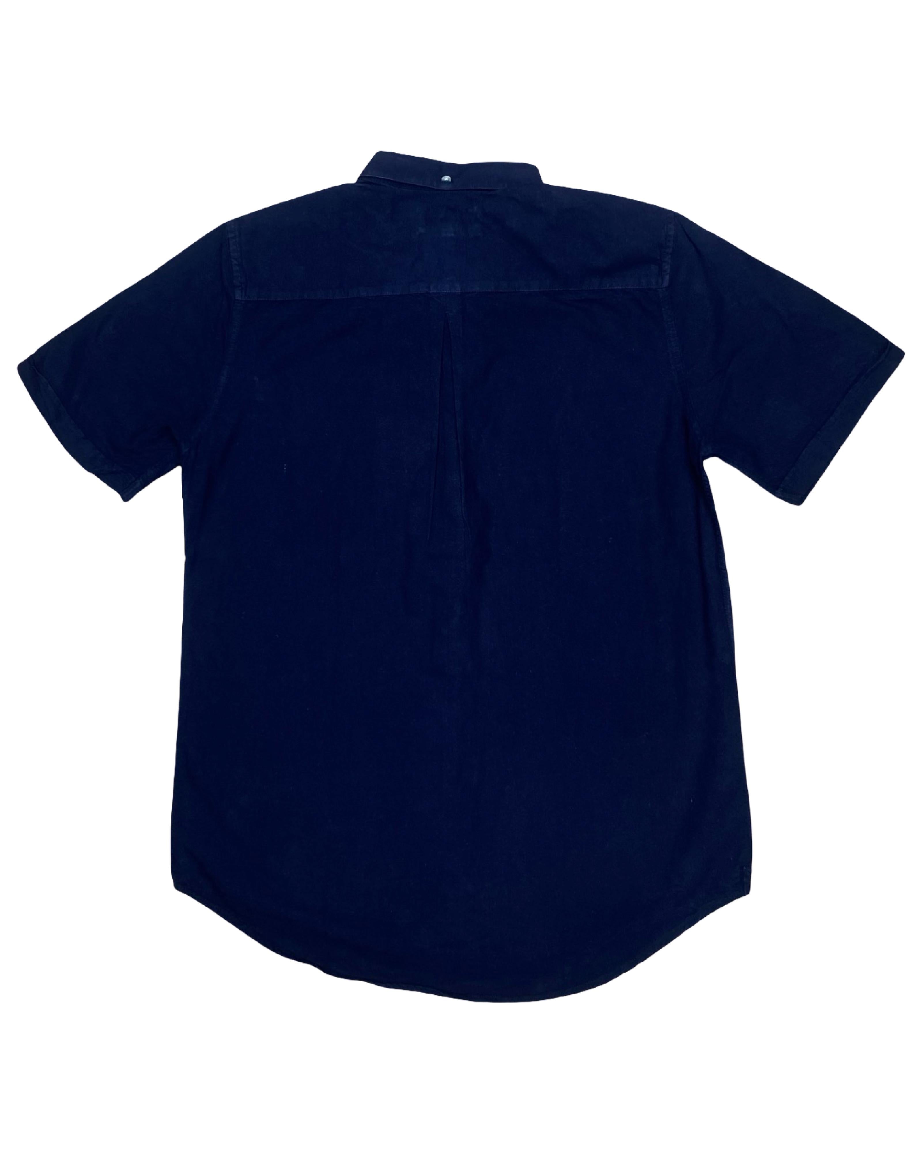 River Island Navy Casual Shirt | Medium | Chest 21.5”