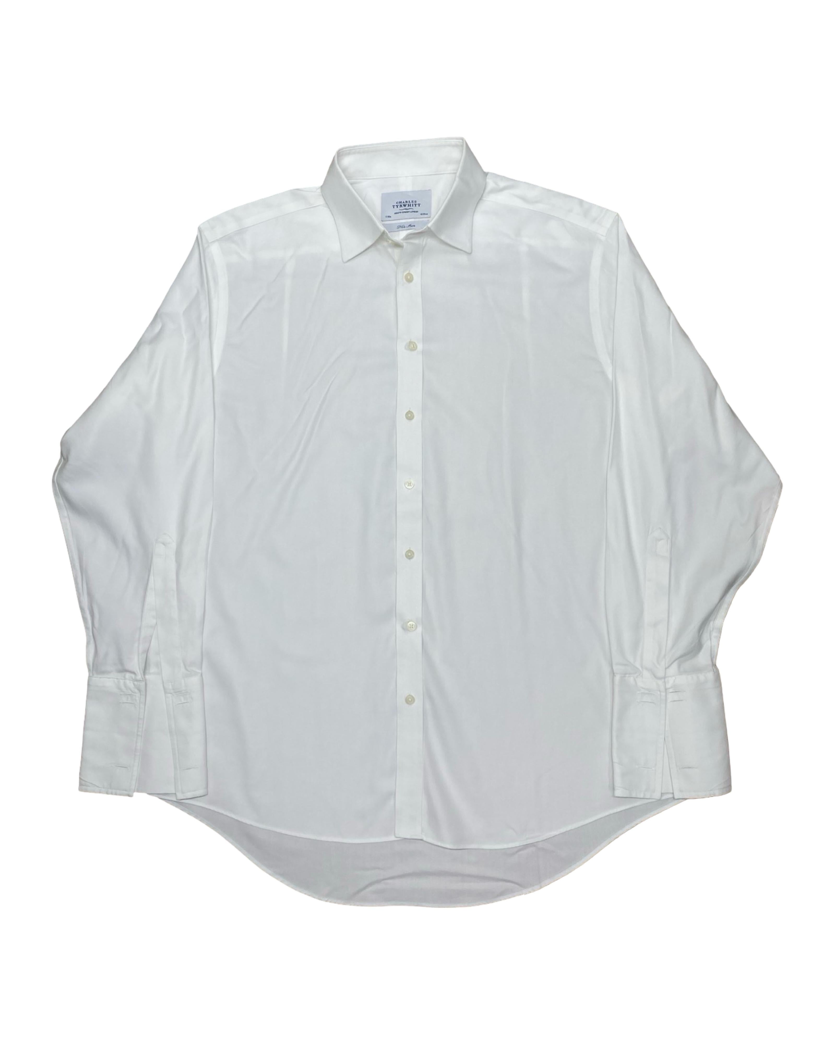 Charles Tyrwhitt White Dress Shirt | XL | Chest 25.5”