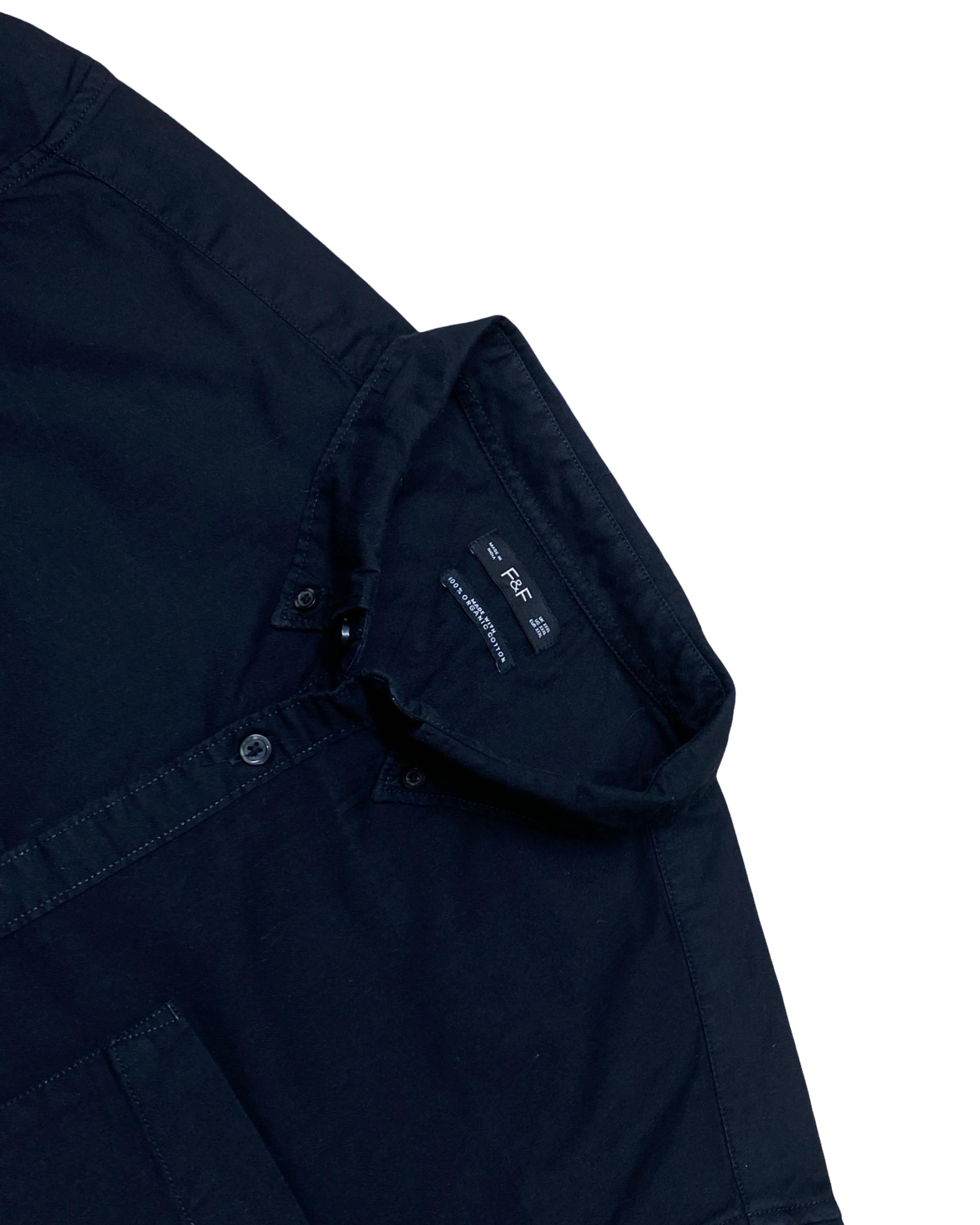 F&F Black Organic Cotton Shirt | XL | Chest 29”