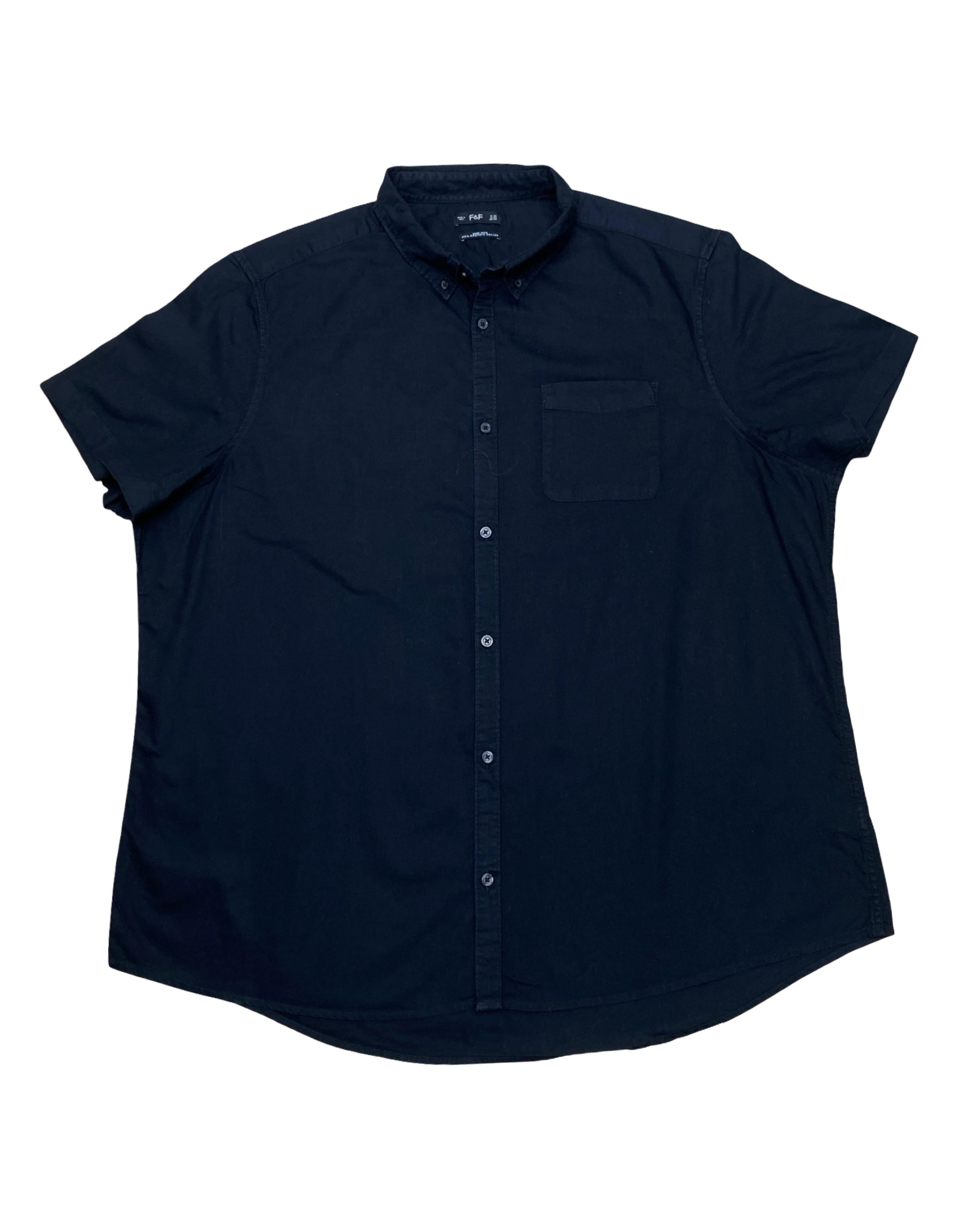 F&F Black Organic Cotton Shirt | XL | Chest 29”